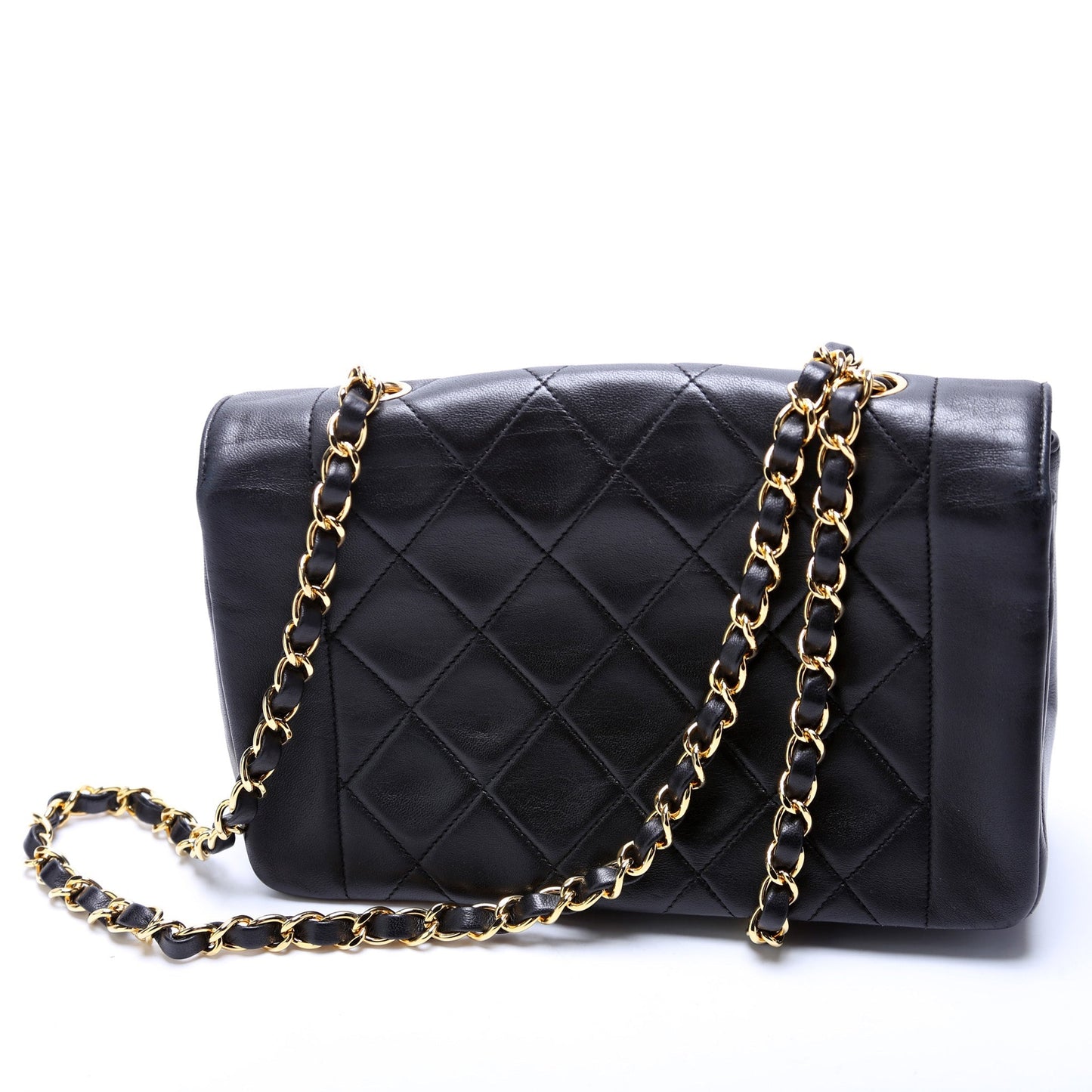 Chanel Diana Flap Lambskin Small Handbag Lambskin 1