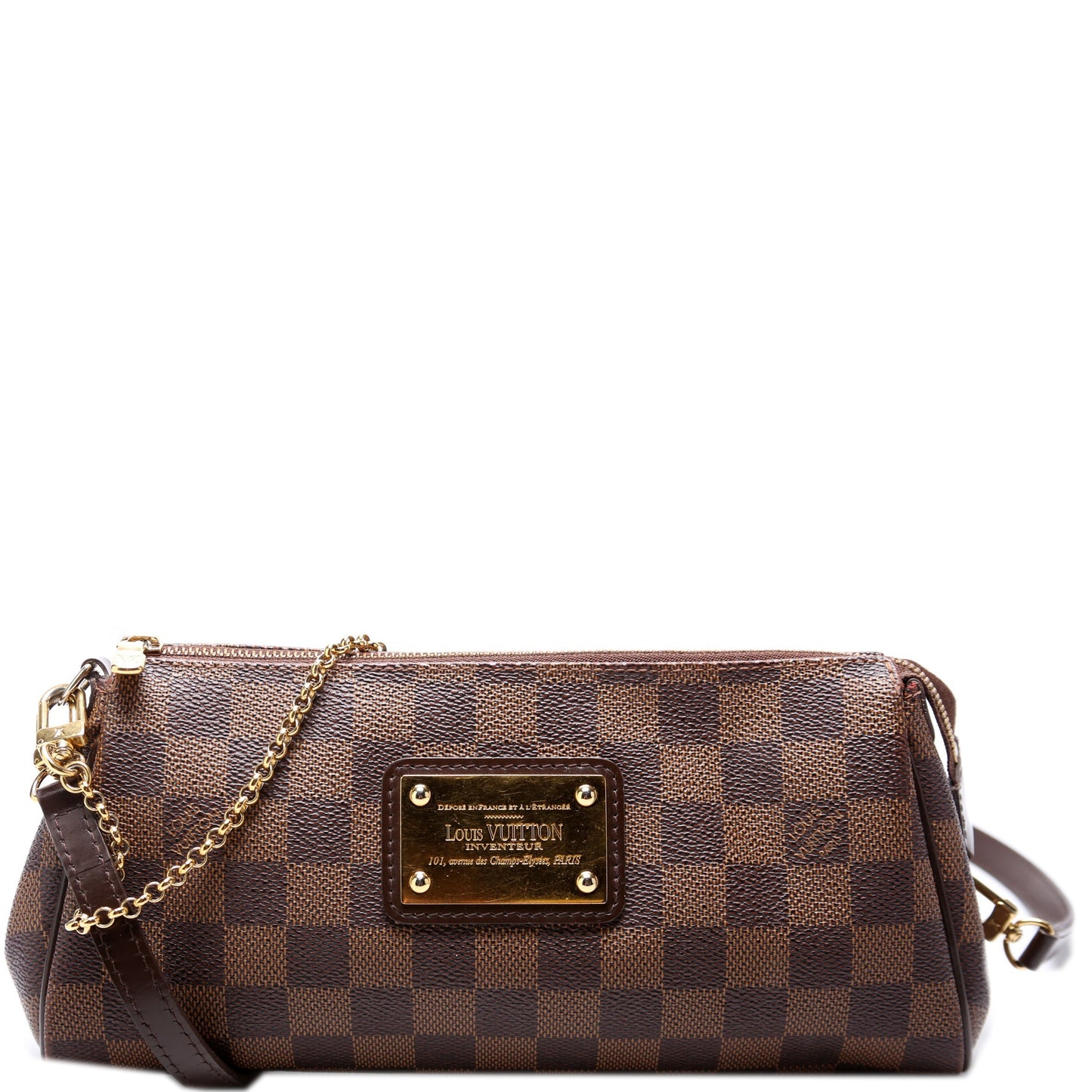 Louis Vuitton Eva Ebene Damier Clutch Bag Ebene 7