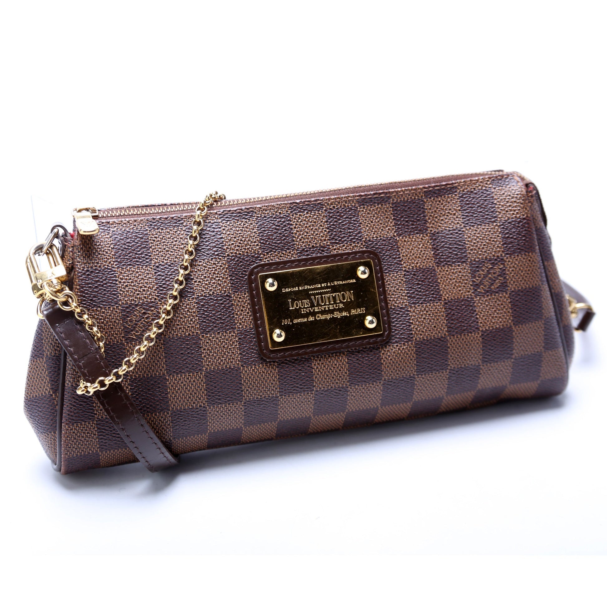 Louis Vuitton Eva Ebene Damier Clutch Bag Ebene 7