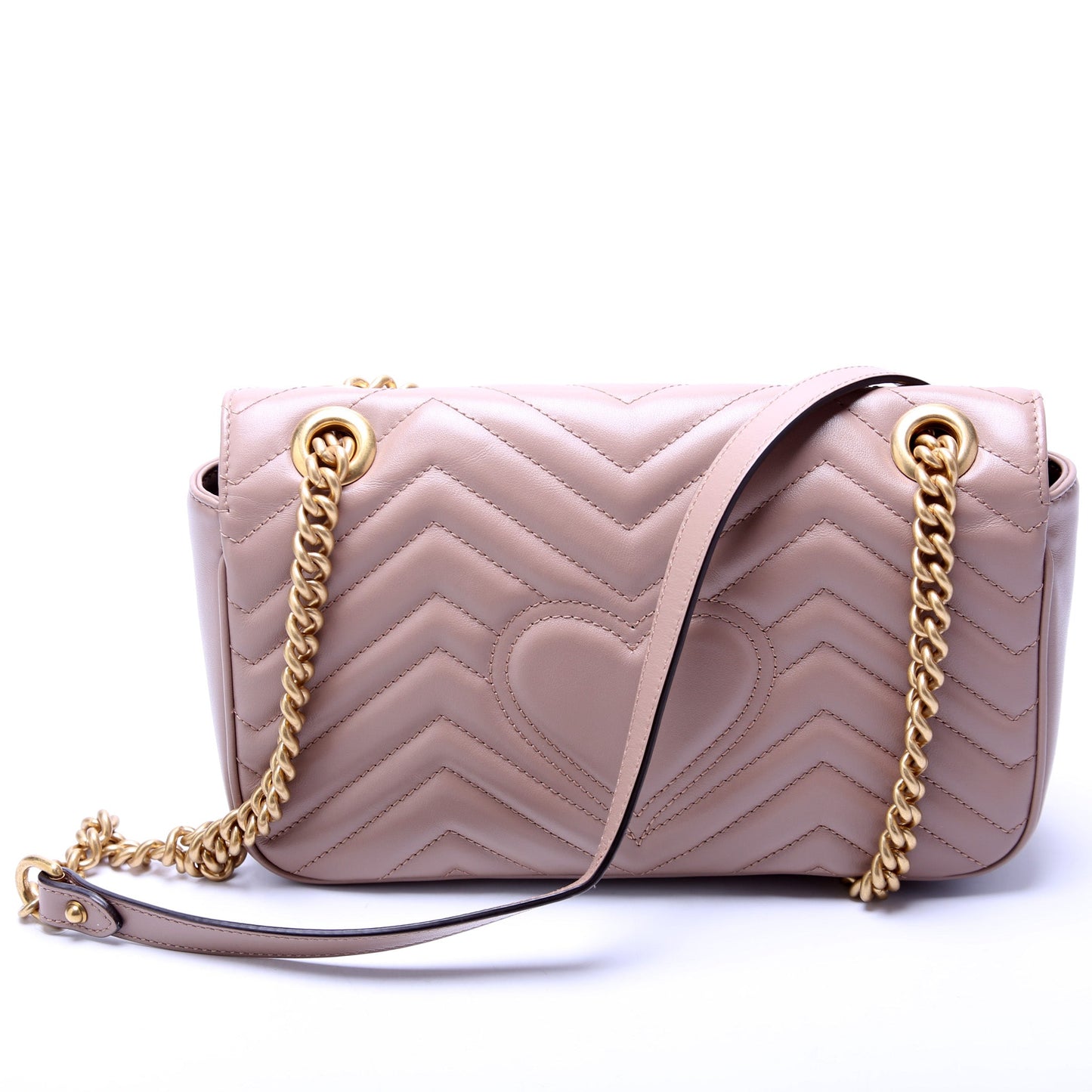 Gucci Marmont Leather Small Flap Shoulder Bag Small Flap