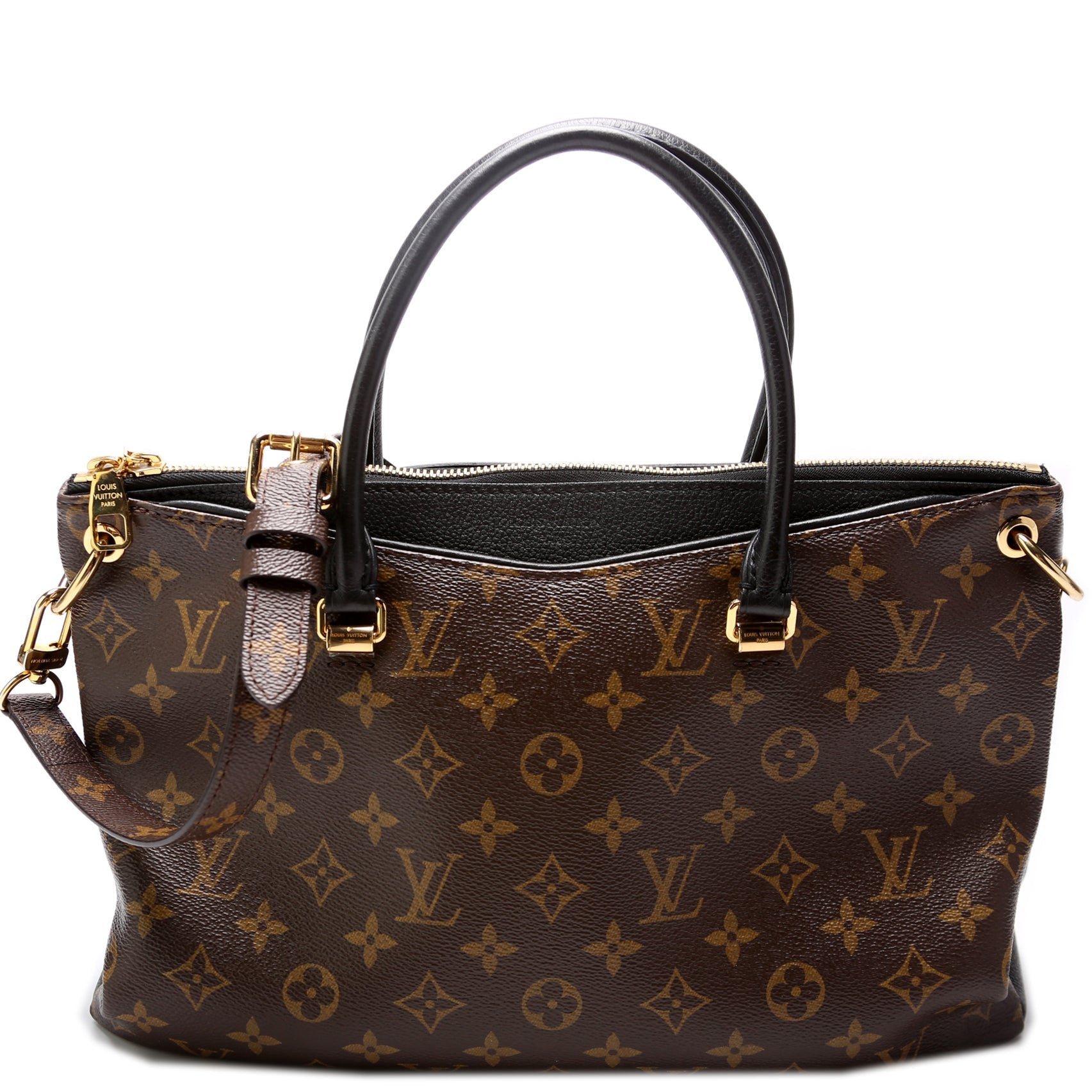 Louis Vuitton Pallas Side Monogram Leather Tote Bag