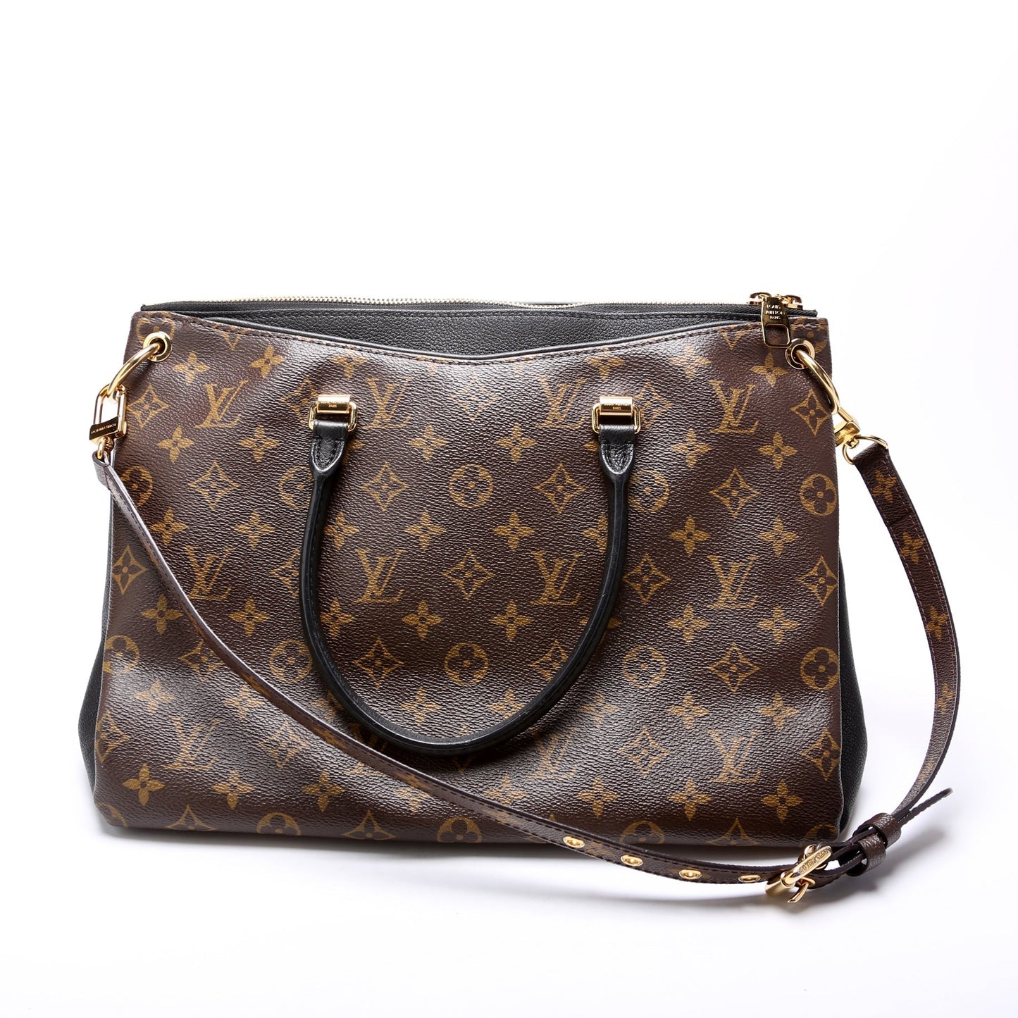 Louis Vuitton Pallas Side Monogram Leather Tote Bag