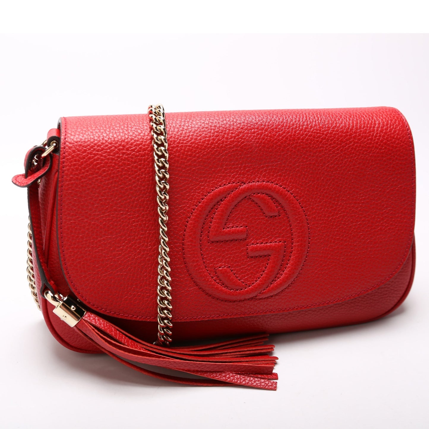 Gucci Soho Tassel Chain Flap Travel Bag Flap 10