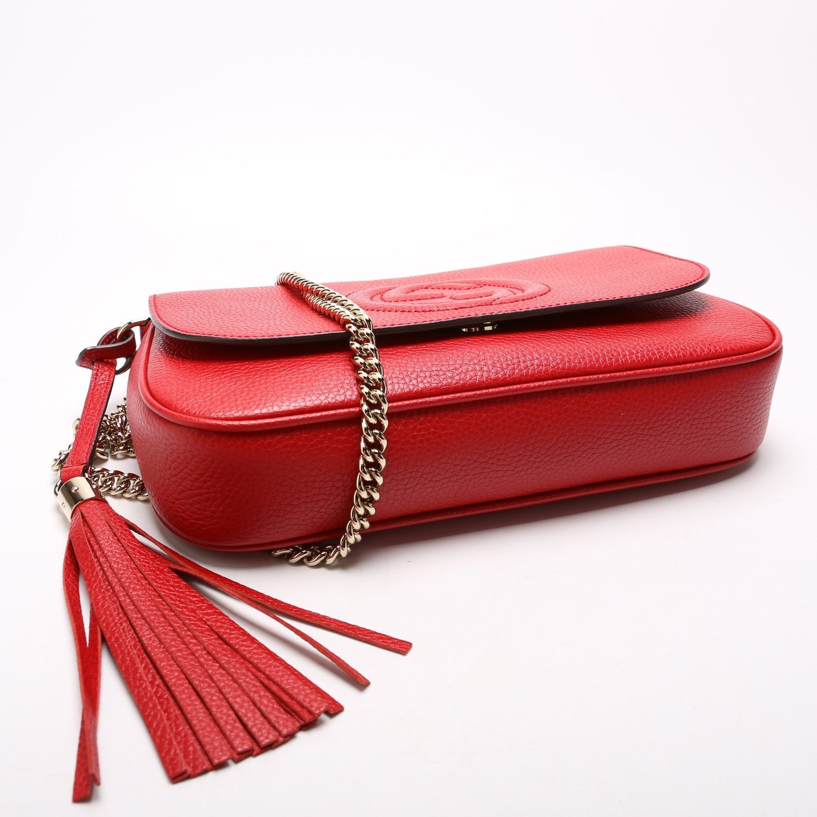 Gucci Soho Tassel Chain Flap Travel Bag Flap 10
