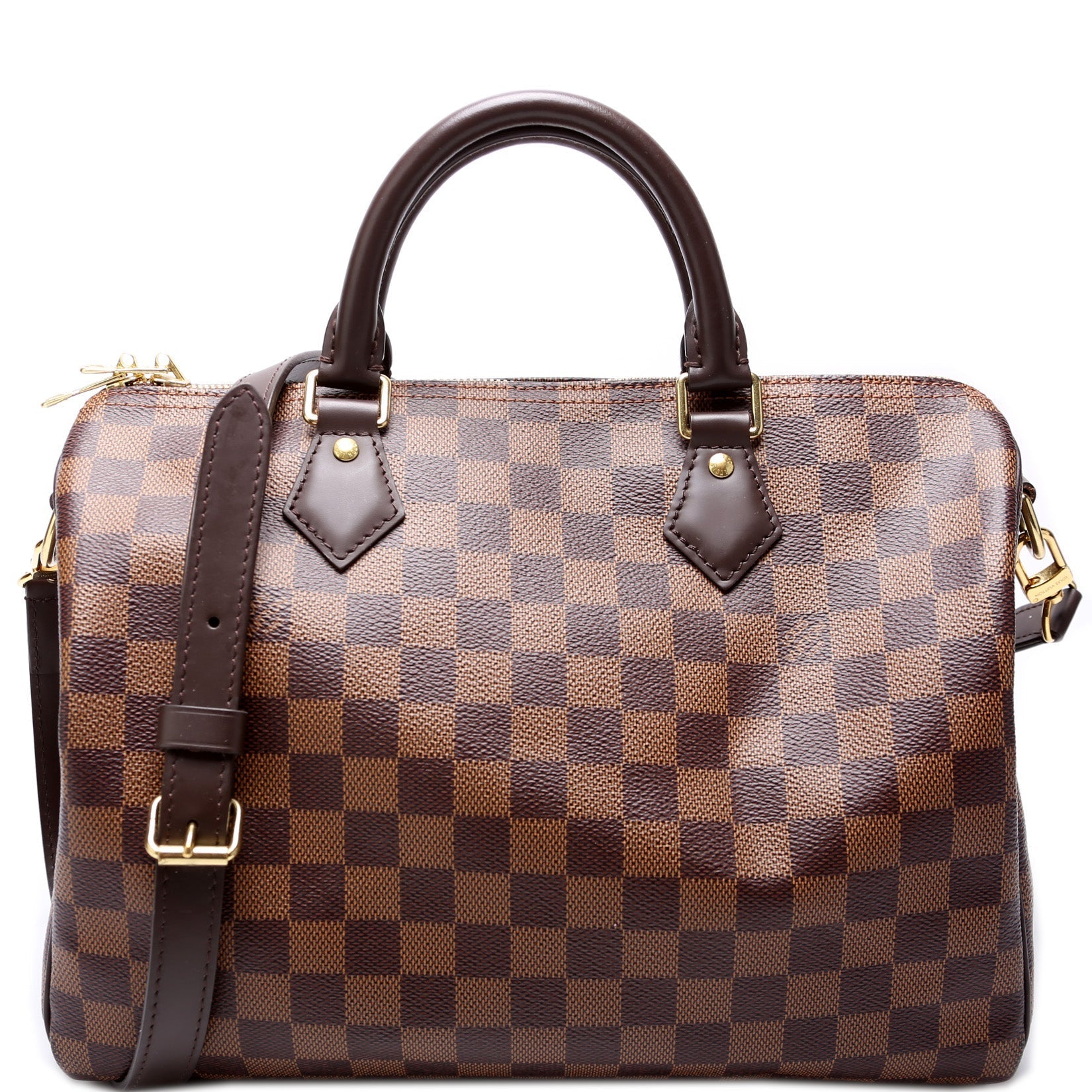 Louis Vuitton Speedy 30 Bandouliere Ebene Damier Handbag Ebene 6