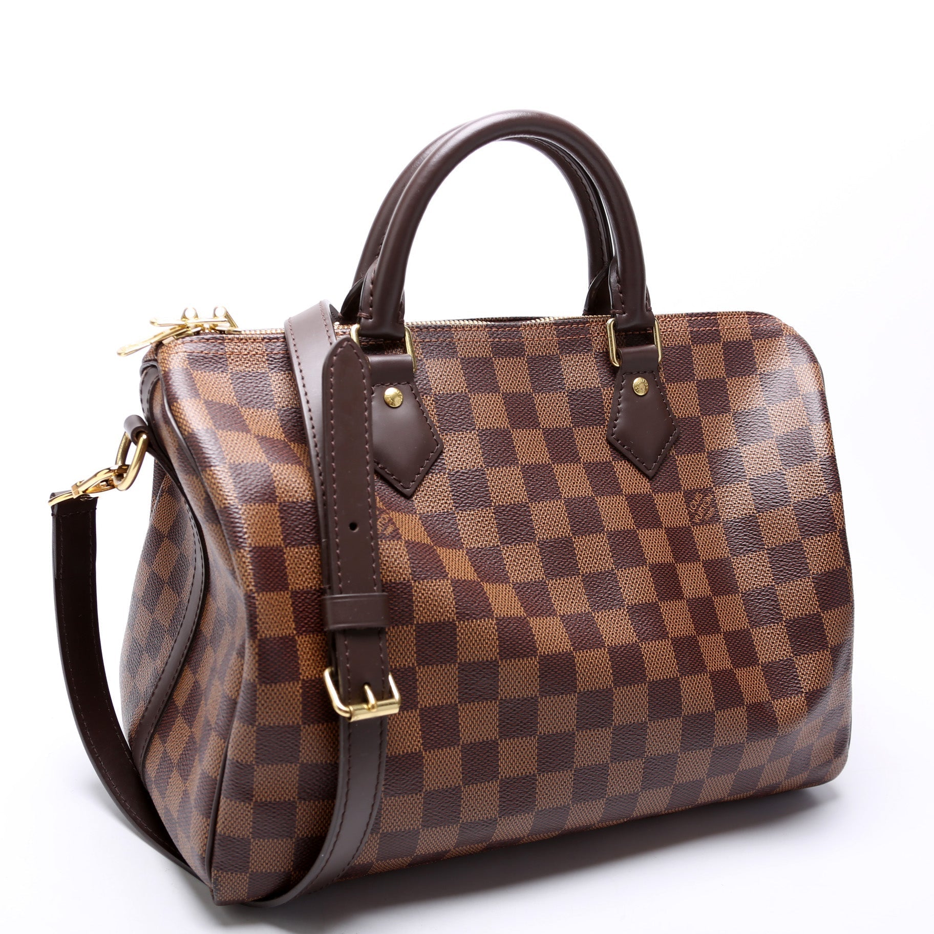 Louis Vuitton Speedy 30 Bandouliere Ebene Damier Handbag Ebene 6