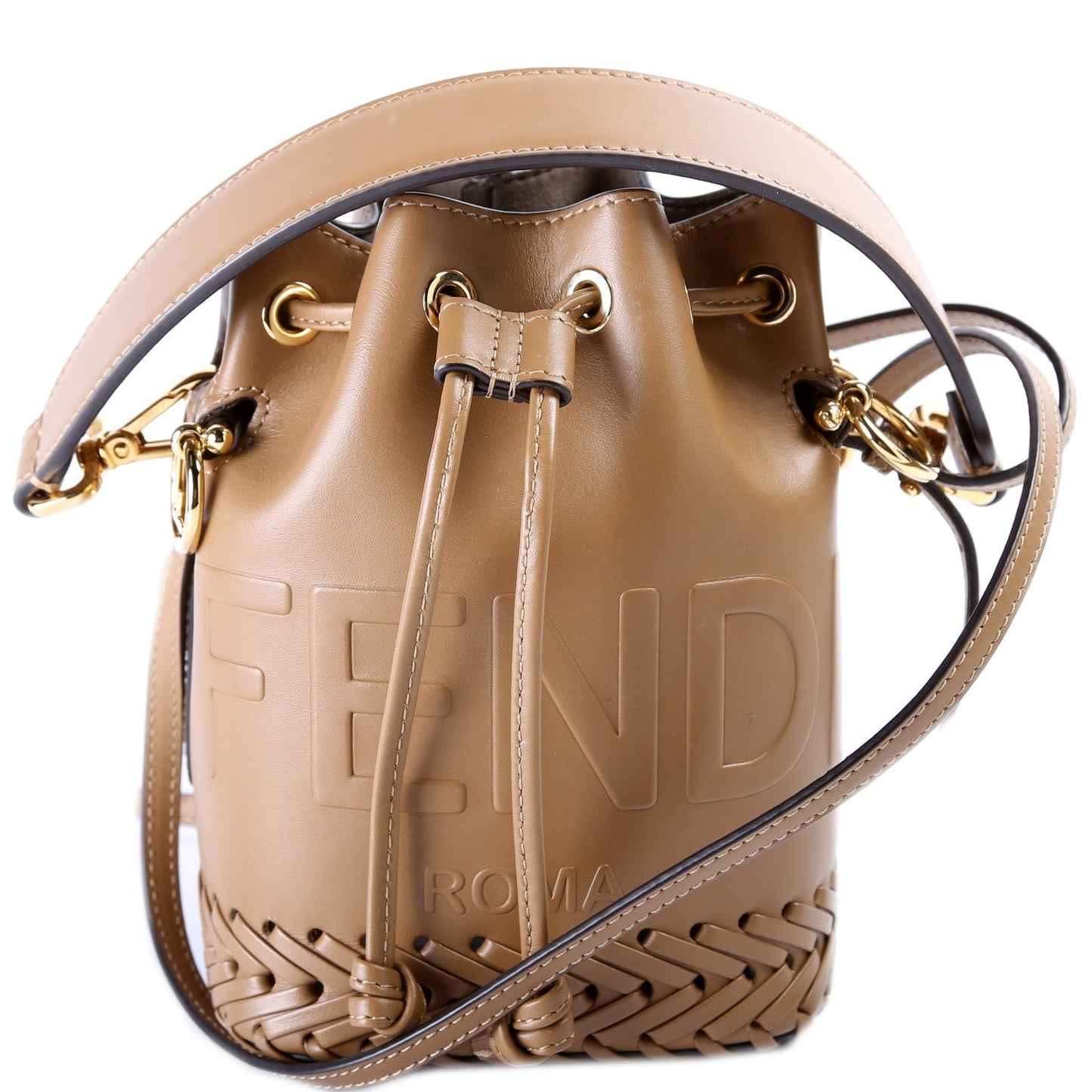 Fendi Mon Tresor Ff Bag Leather Mini Bucket Bucket Bag Leather Ff 1