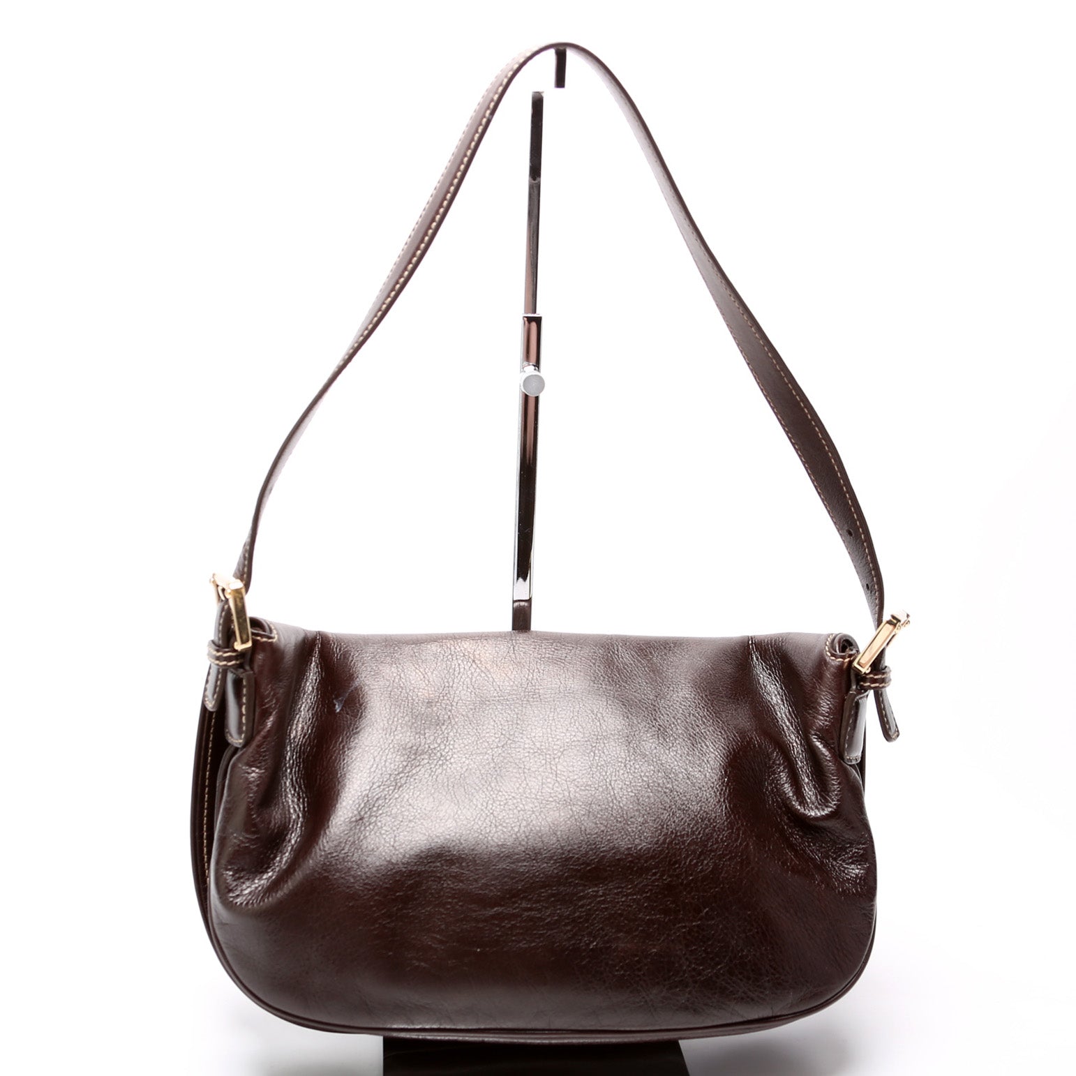 Gucci Britt Leather Medium Flap Travel Bag