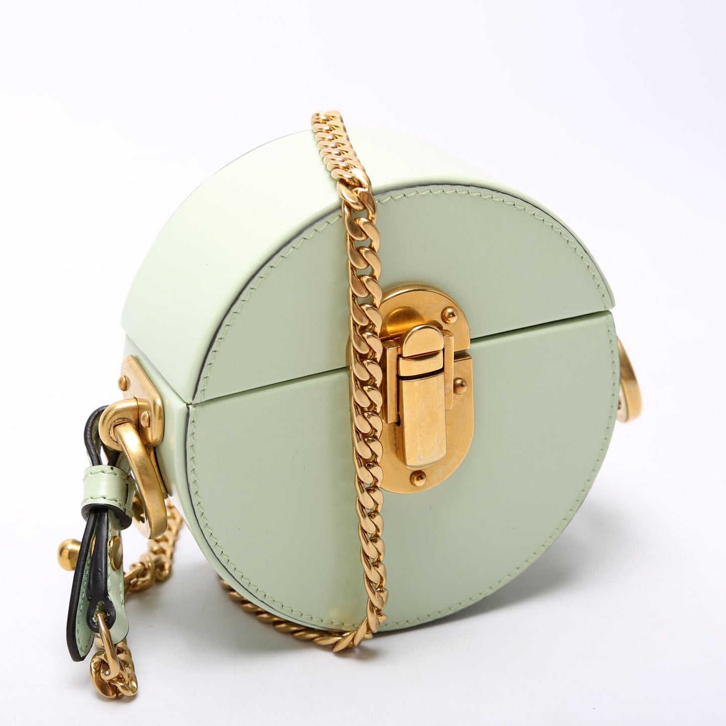 Prada Micro Box Round Bag Leather Travel Bag