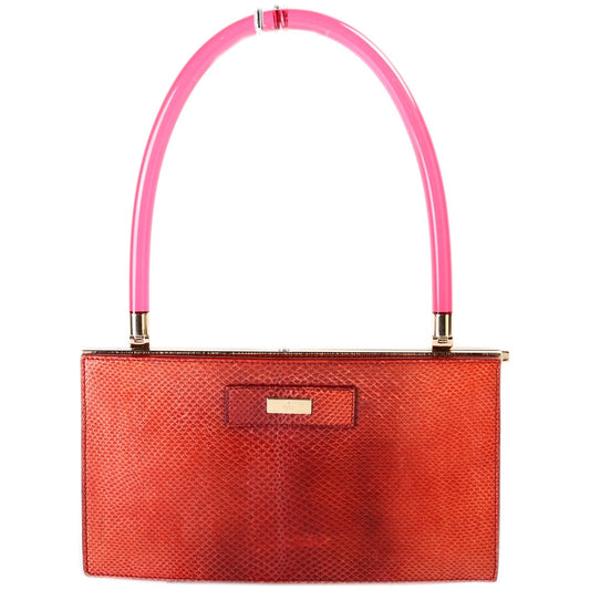 Gucci Tom Ford Lucite Lizard Top Handle Travel Bag