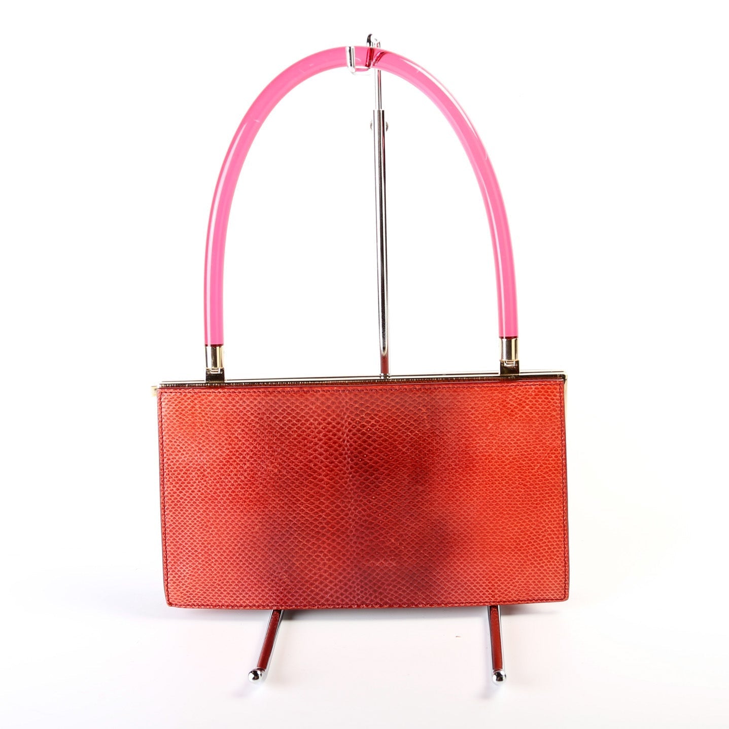 Gucci Tom Ford Lucite Lizard Top Handle Travel Bag