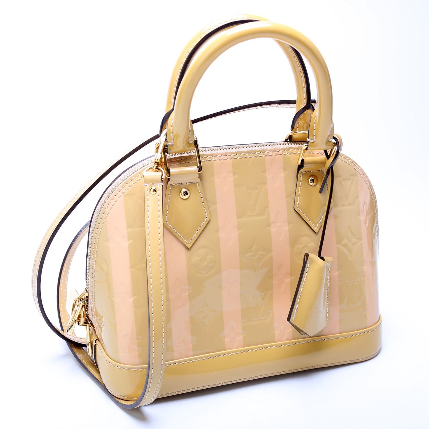 Louis Vuitton Alma BB Raysures Vernis Handbag
