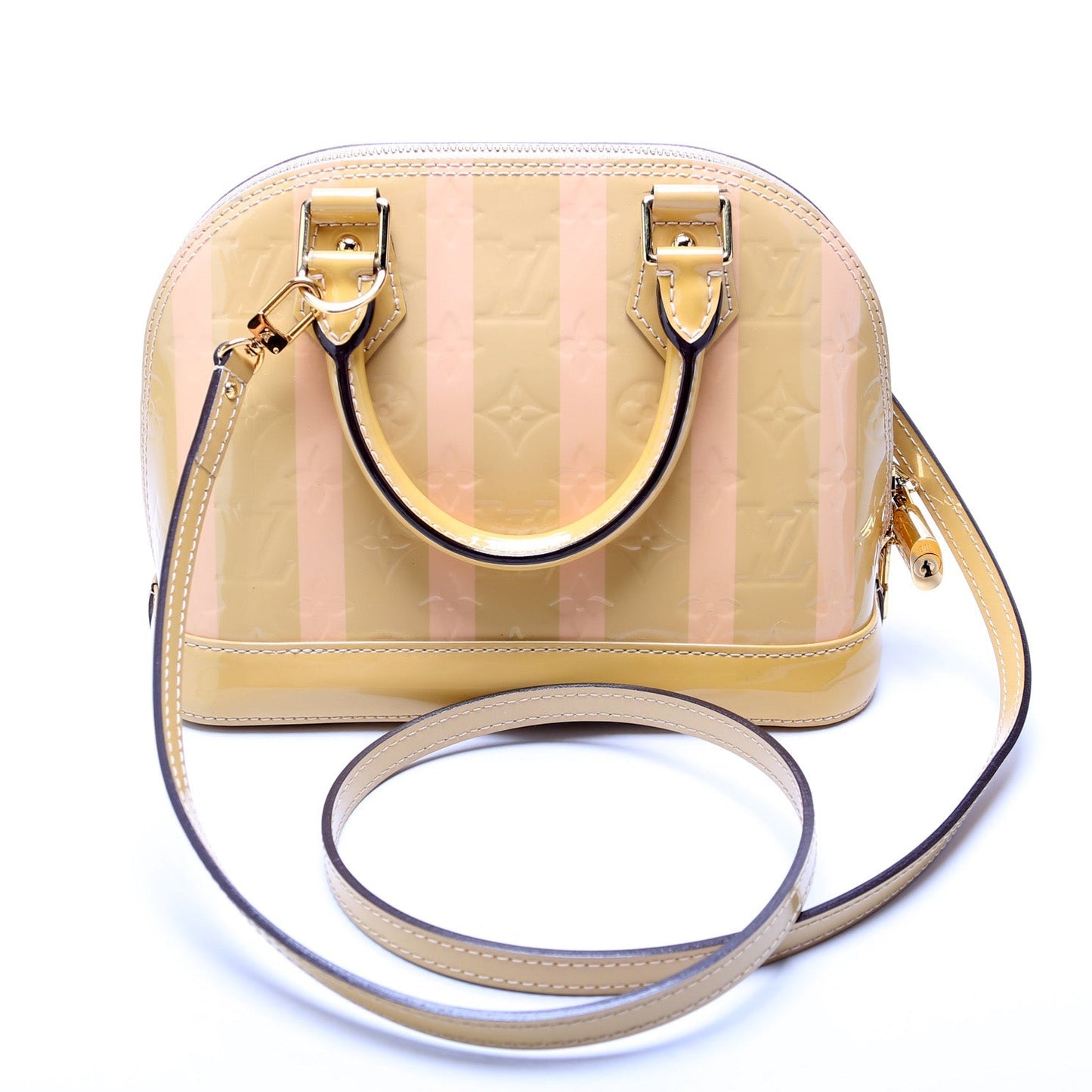 Louis Vuitton Alma BB Raysures Vernis Handbag