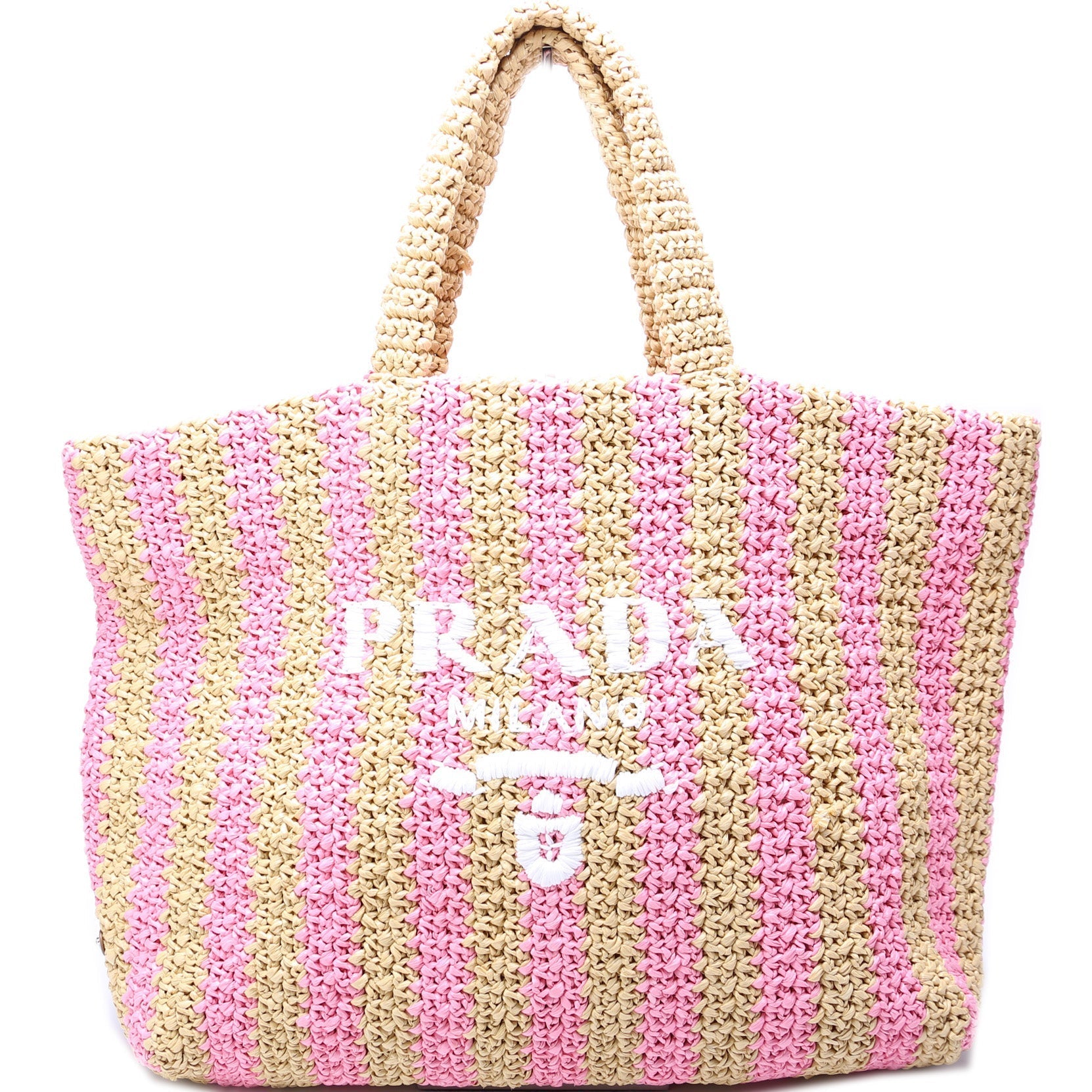 Prada Tote Bag Raffia Large