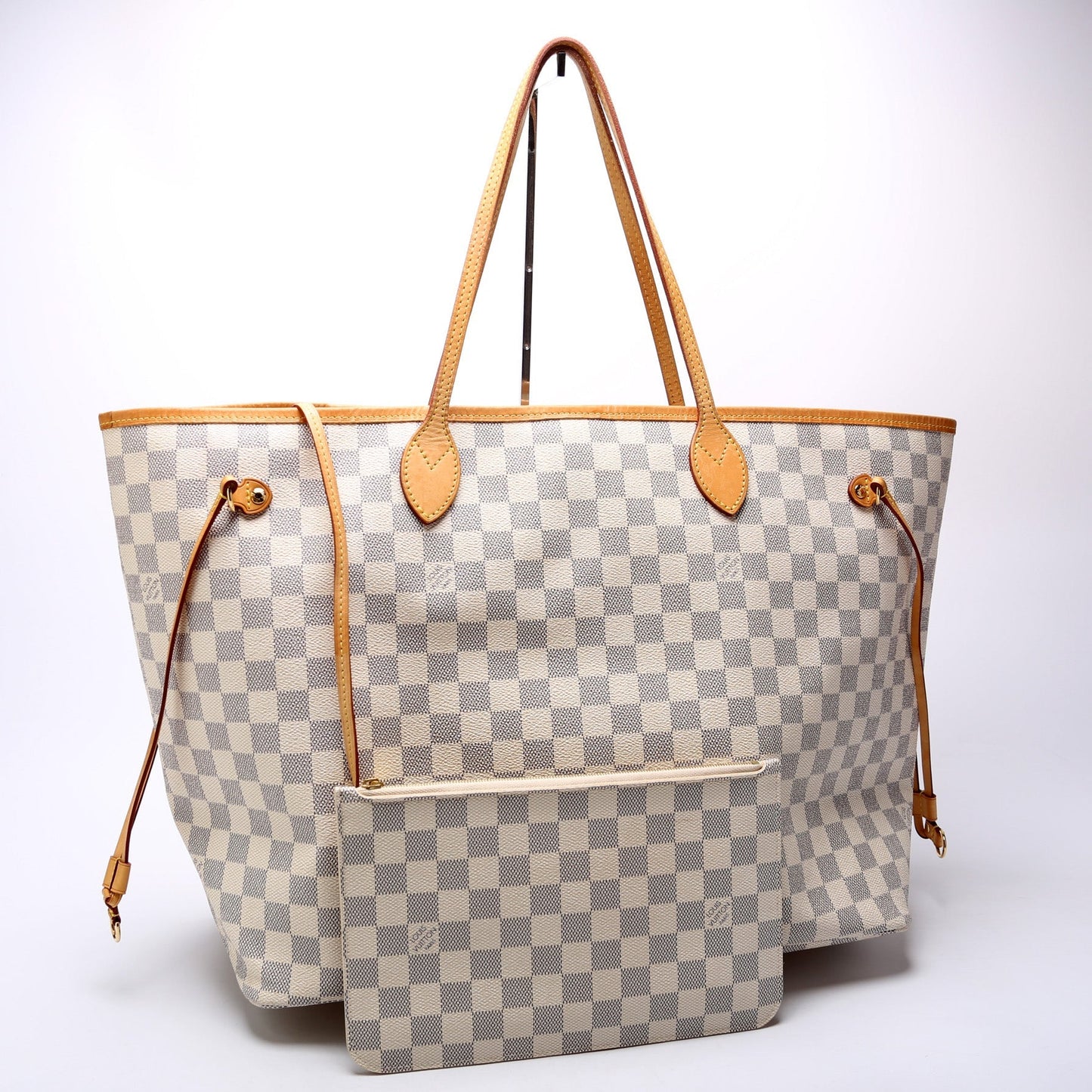 Louis Vuitton Neverfull w GM Azur Damier Wallet Case Azur 2