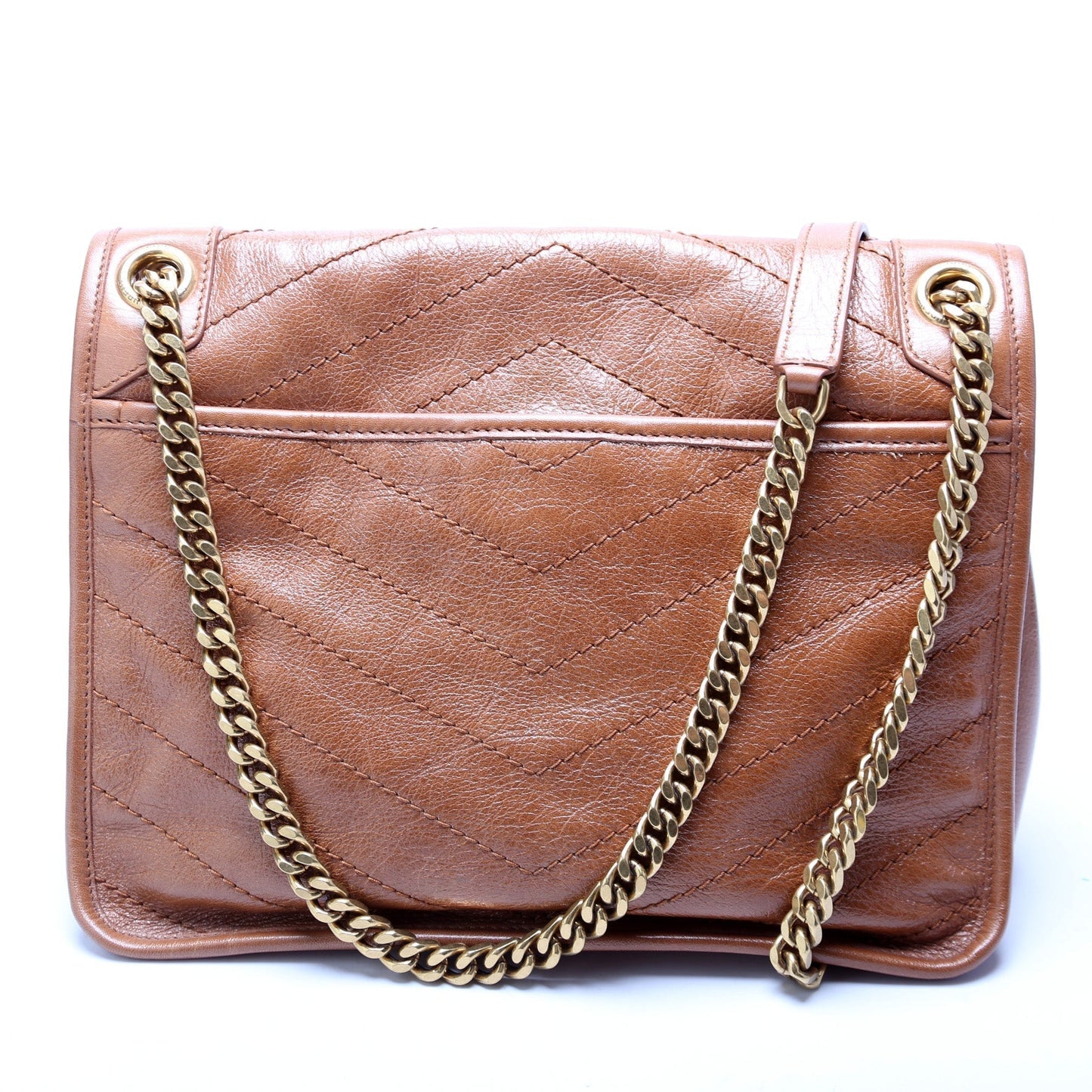 YSL Saint Laurent Niki Crinkle Bag Leather Medium Travel Bag Crinkle Leather 498894