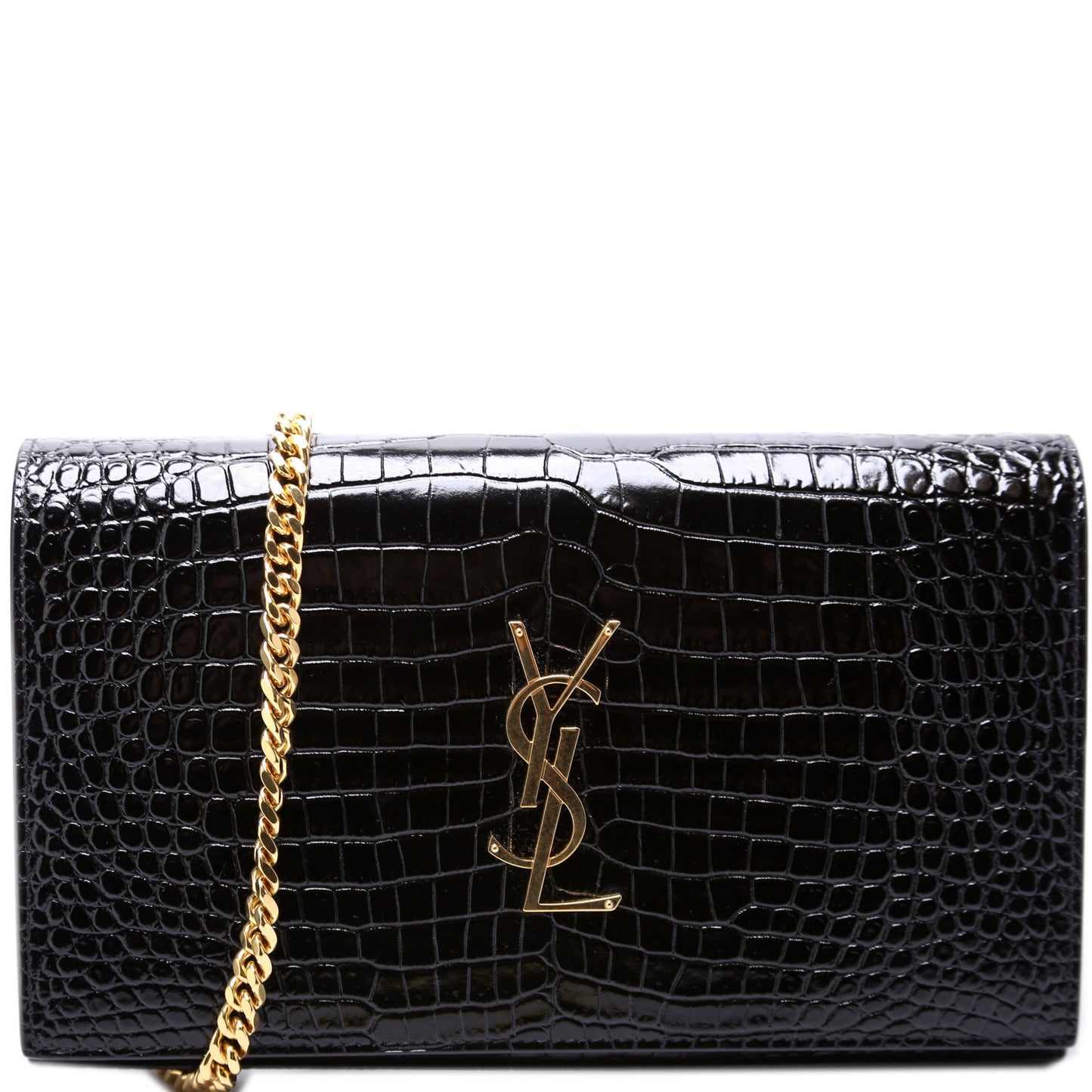 YSL Saint Laurent Saint Laurent Kate Wallet Crocodile Bag Chain Travel Bag
