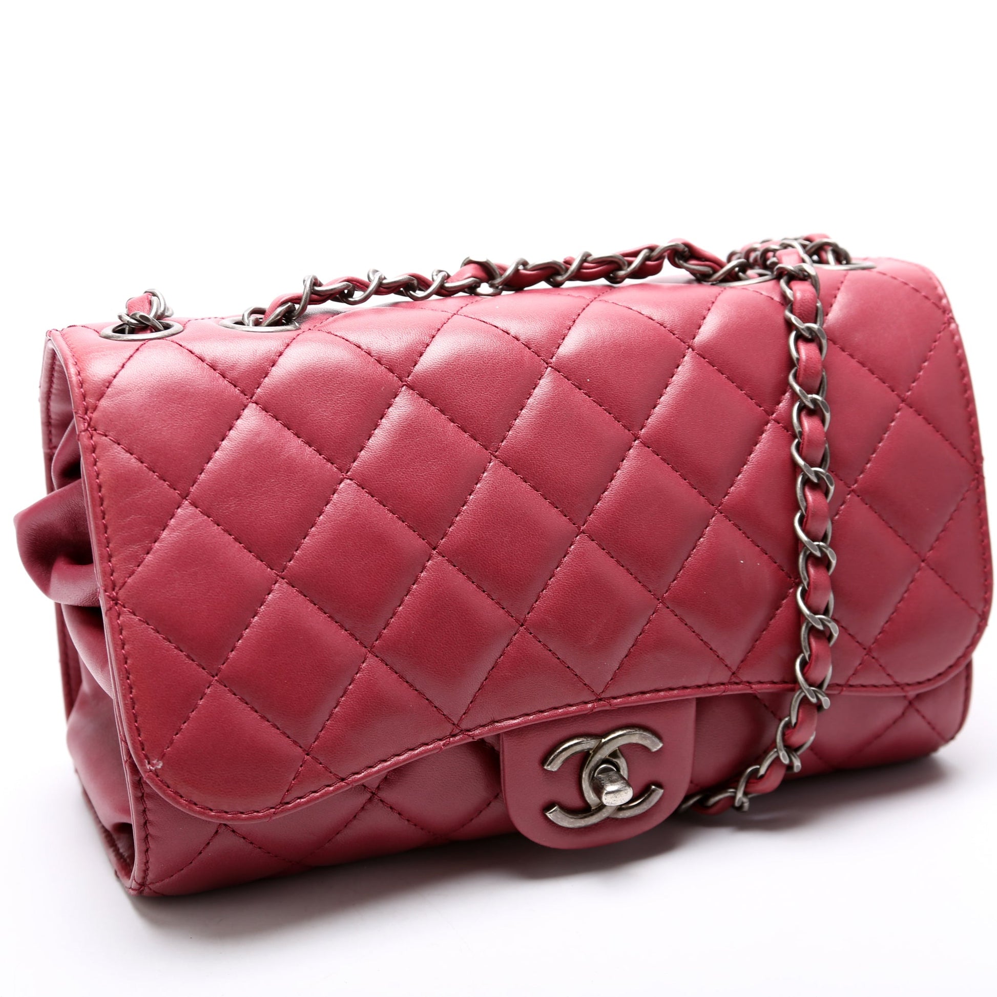 Chanel Drawstring Shopping Lambskin Jewelry Bag Lambskin