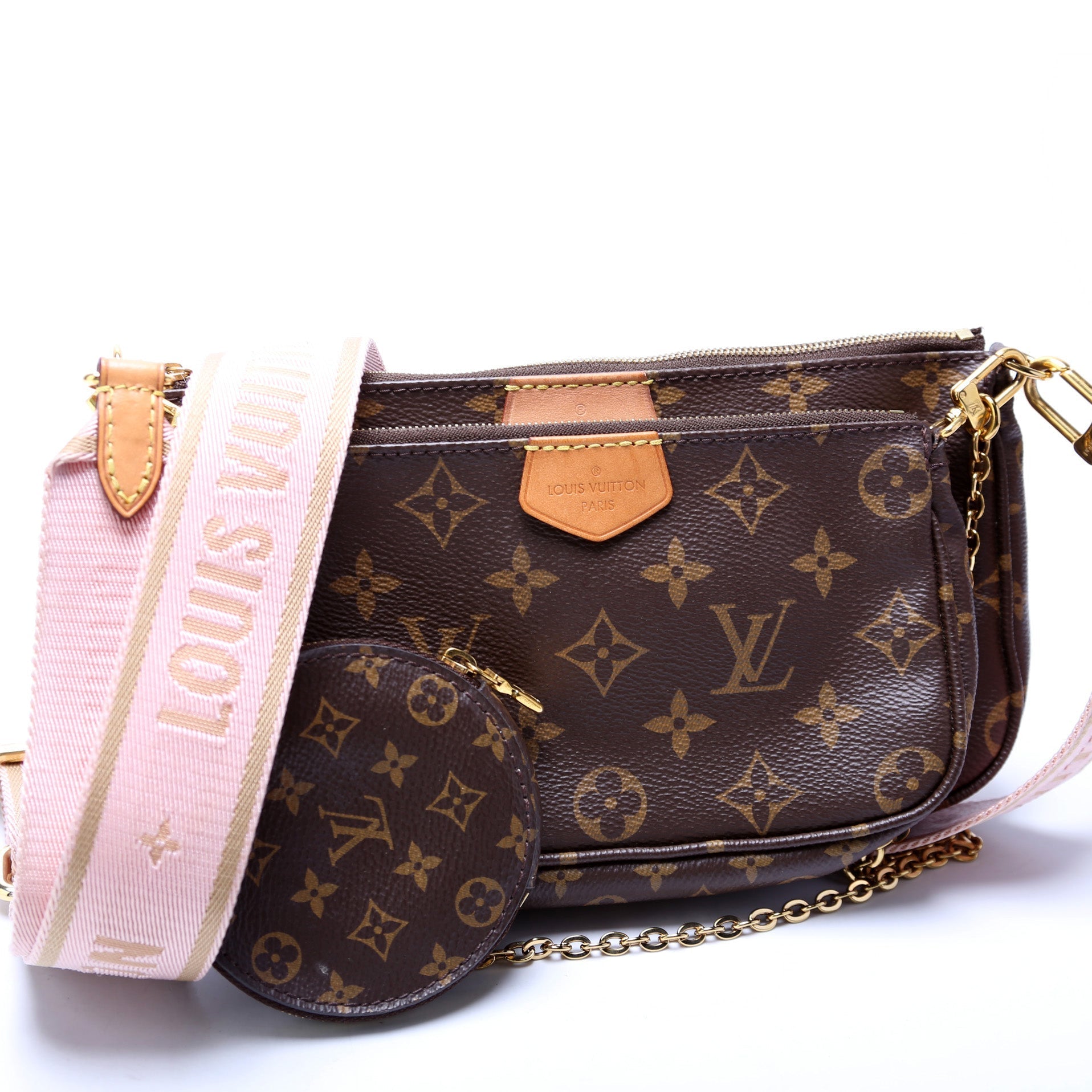 Louis Vuitton Multi Pochette Monogram Clutch Bag Monogram 22