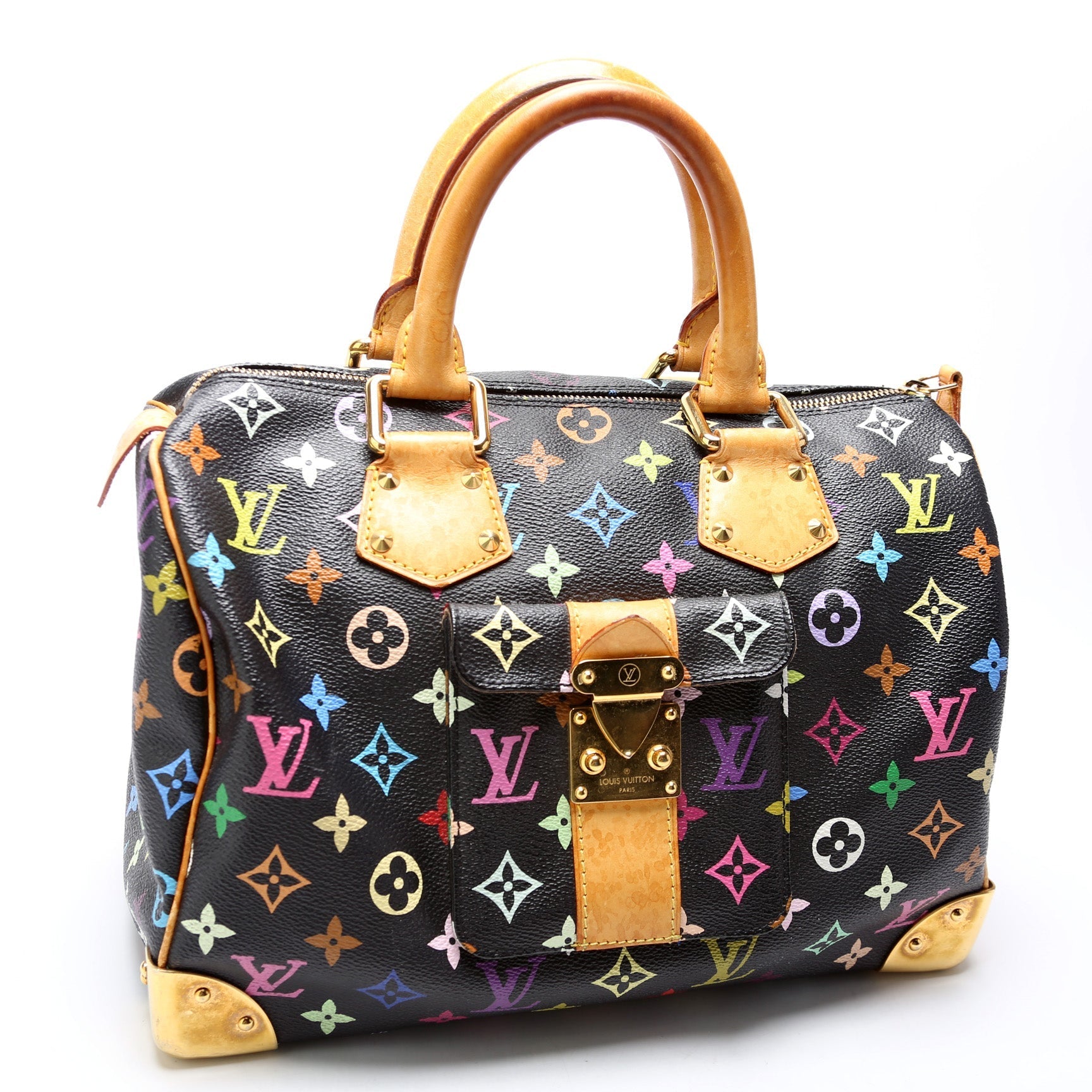 Louis Vuitton Speedy 30 Multicolor Handbag Multicolor 4