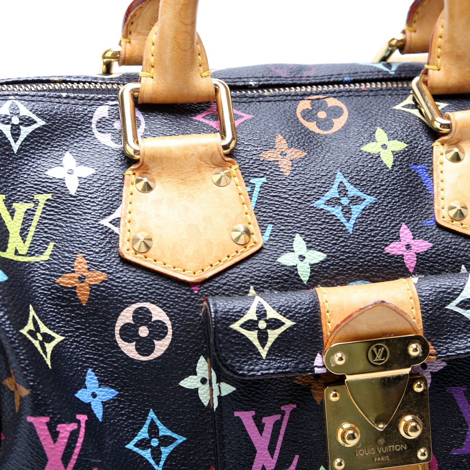 Louis Vuitton Speedy 30 Multicolor Handbag Multicolor 4