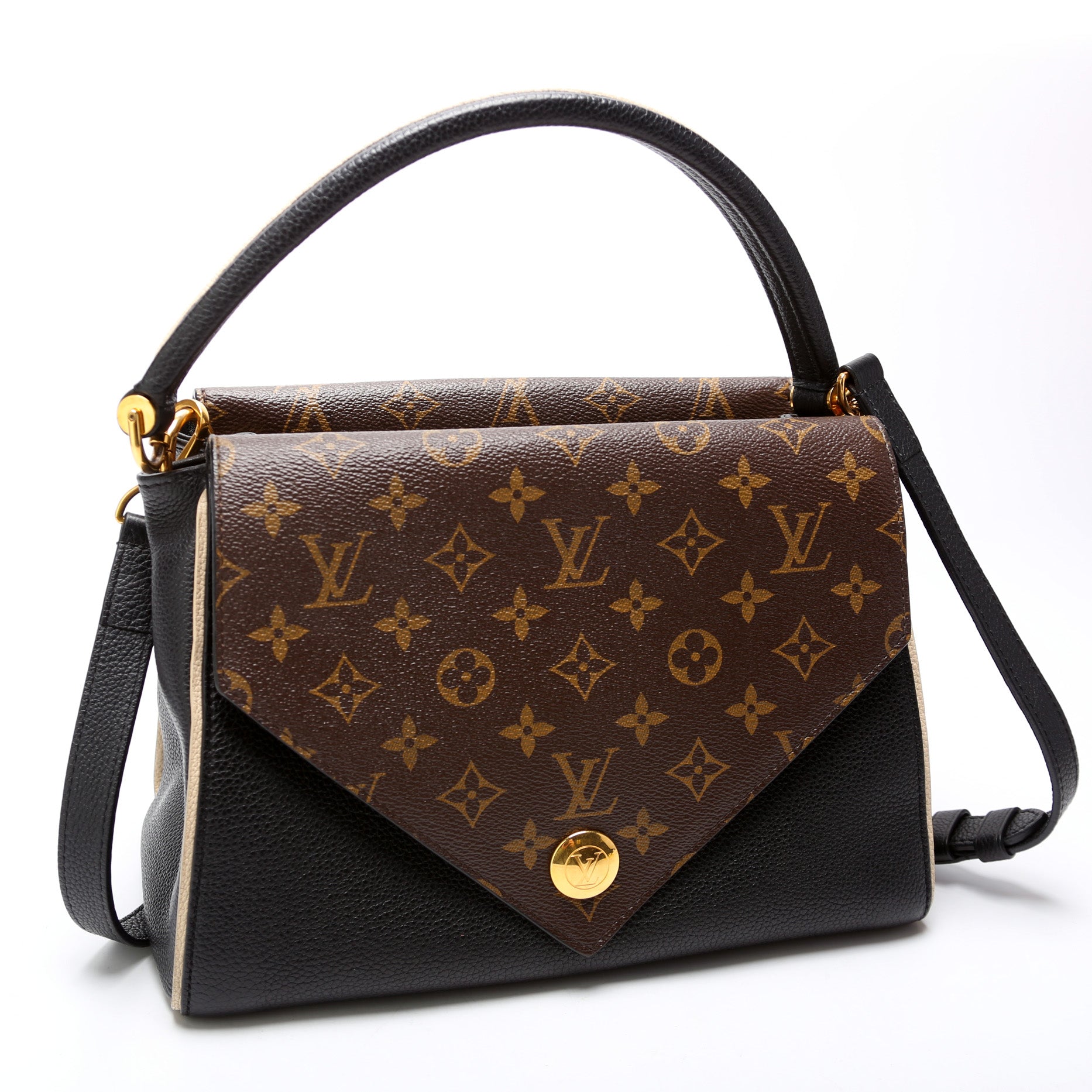 Louis Vuitton Double V Leather Handbag
