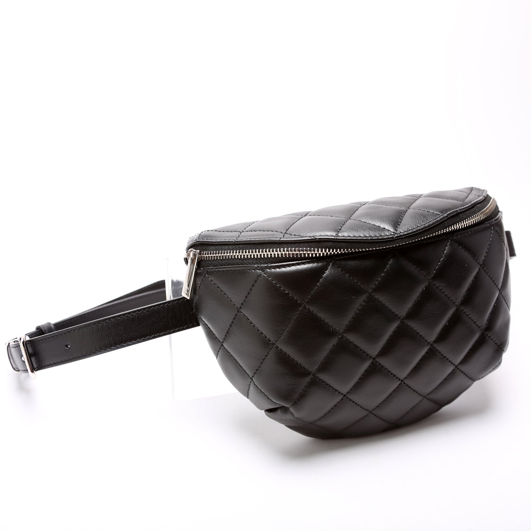 Chanel Uniform Waist Belt Quilted Caviar 29M