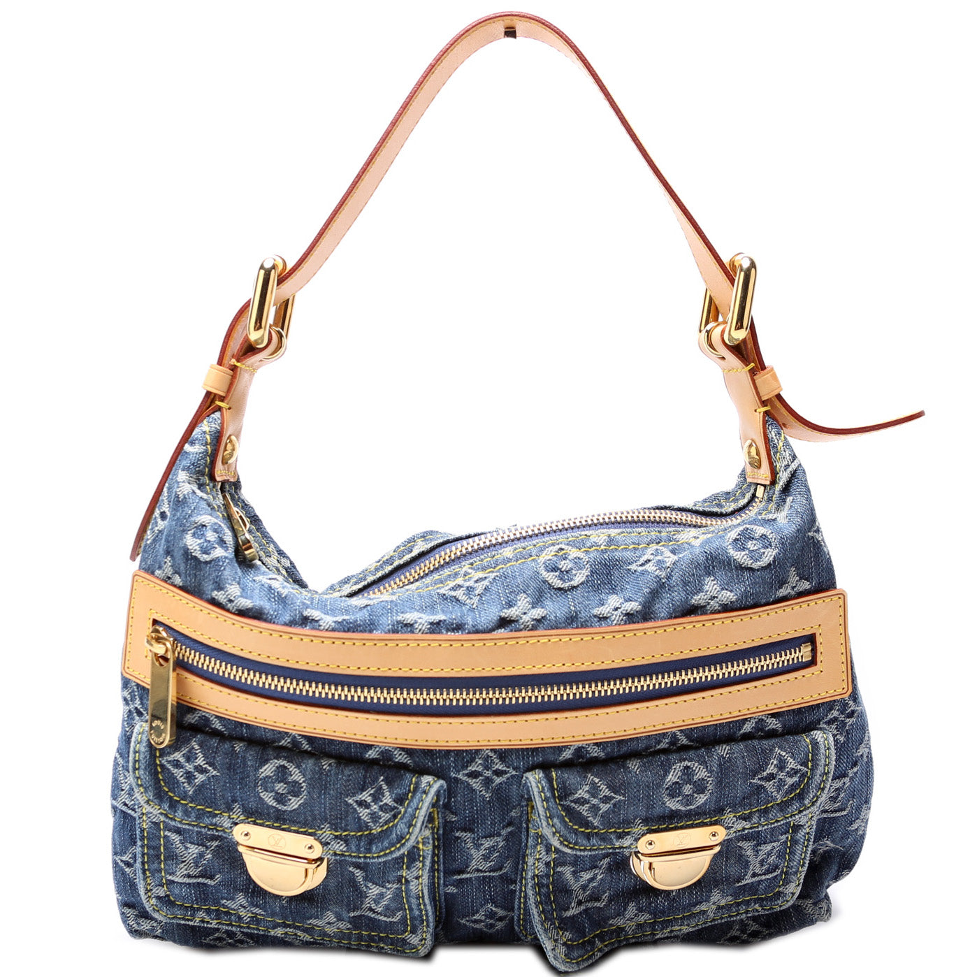 Louis Vuitton Baggy PM Denim Handbag Denim 2
