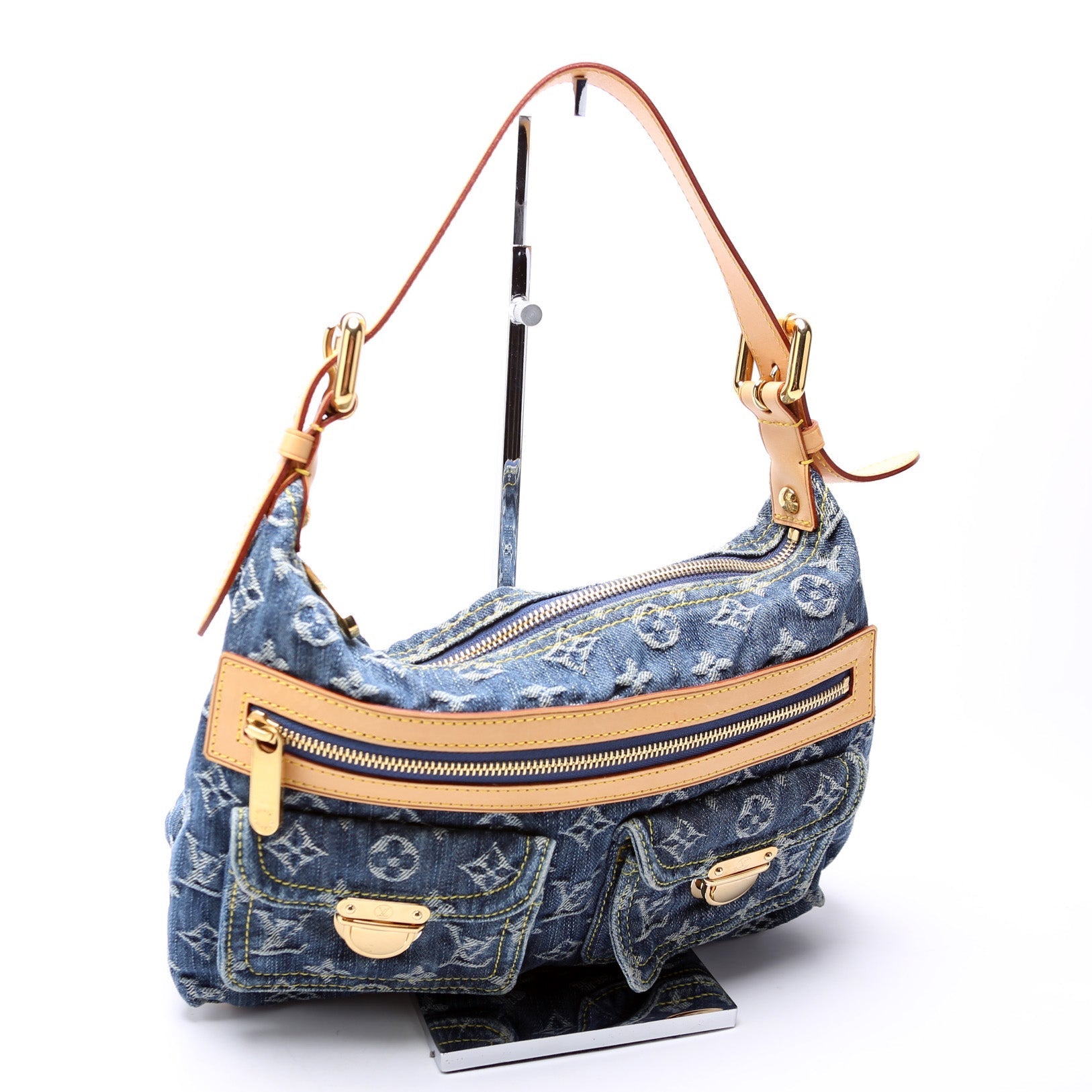 Louis Vuitton Baggy PM Denim Handbag Denim 2