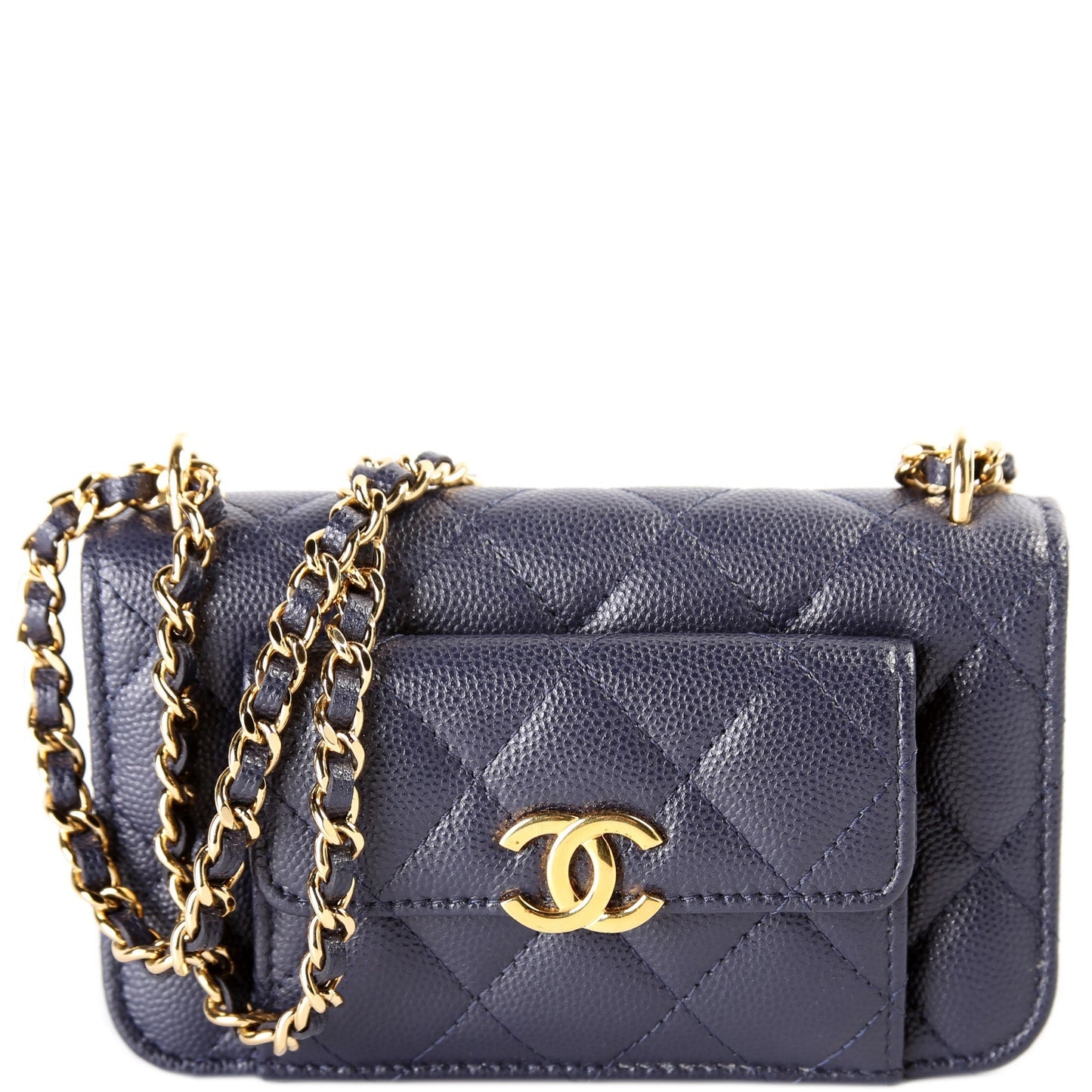 Chanel Pocket Twins On Caviar Small Clutch Bag