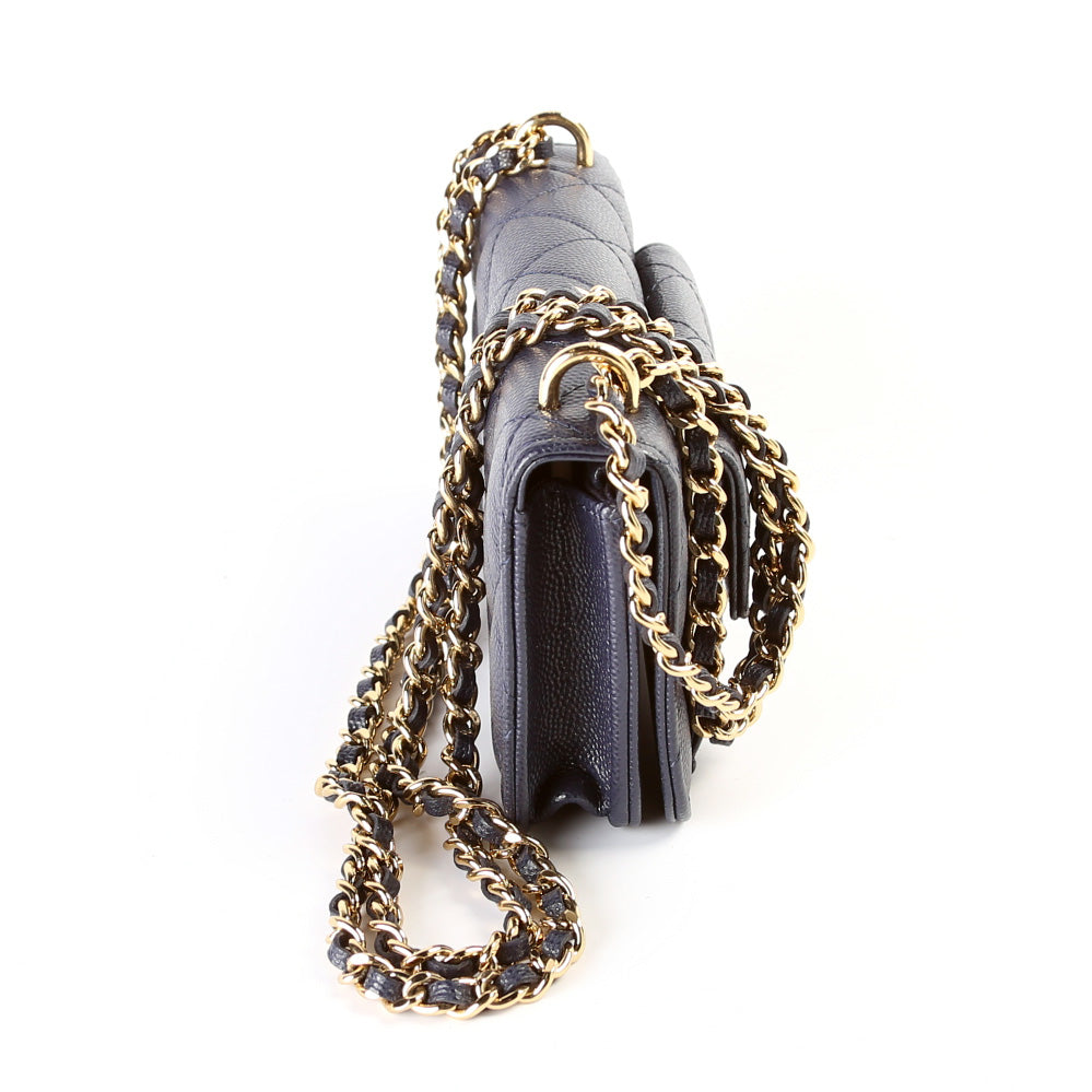 Chanel Pocket Twins On Caviar Small Clutch Bag