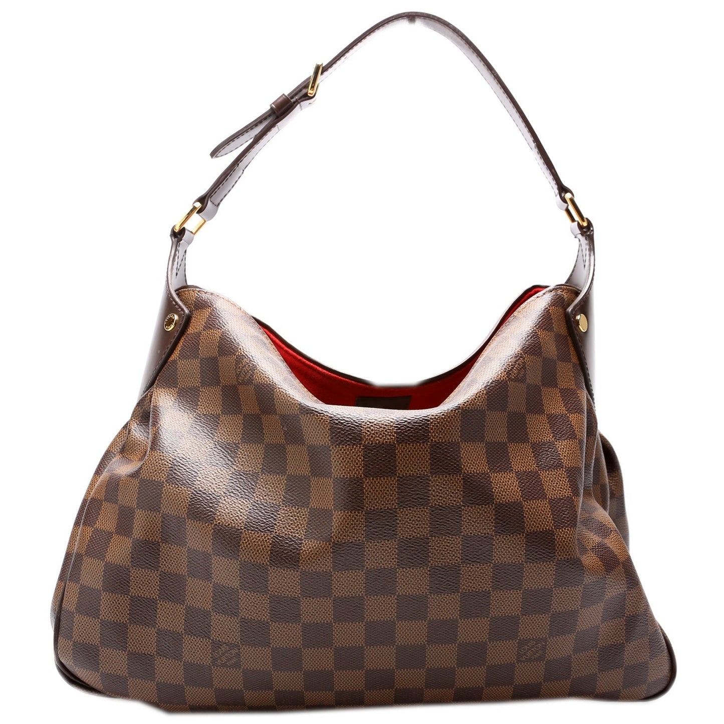 Louis Vuitton Reggia Hobo Ebene Damier Shoulder Bag