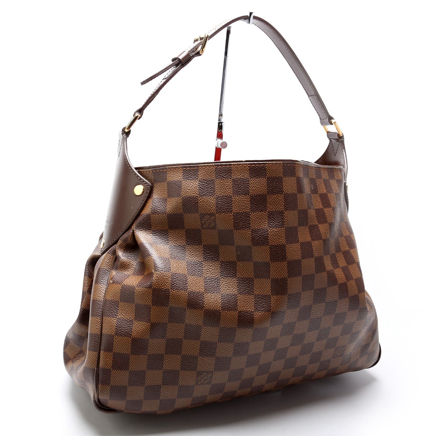 Louis Vuitton Reggia Hobo Ebene Damier Shoulder Bag