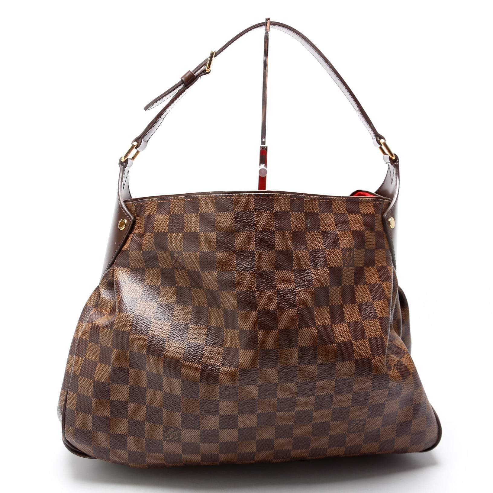 Louis Vuitton Reggia Hobo Ebene Damier Shoulder Bag