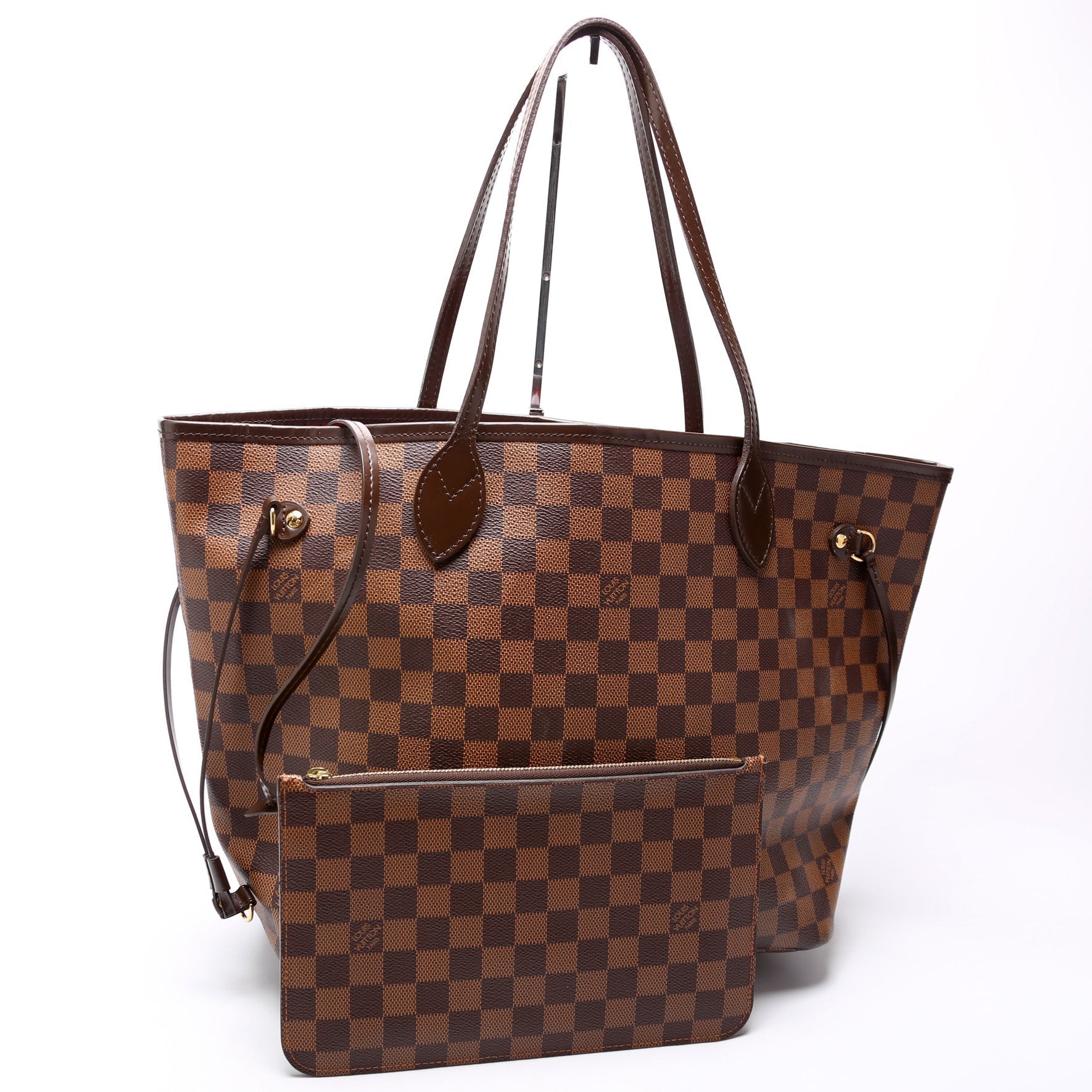 Louis Vuitton Neverfull MM w Ebene Damier Wallet Case Ebene 17