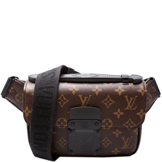 Louis Vuitton S Sling Macassar Monogram Lock Crossbody Bag