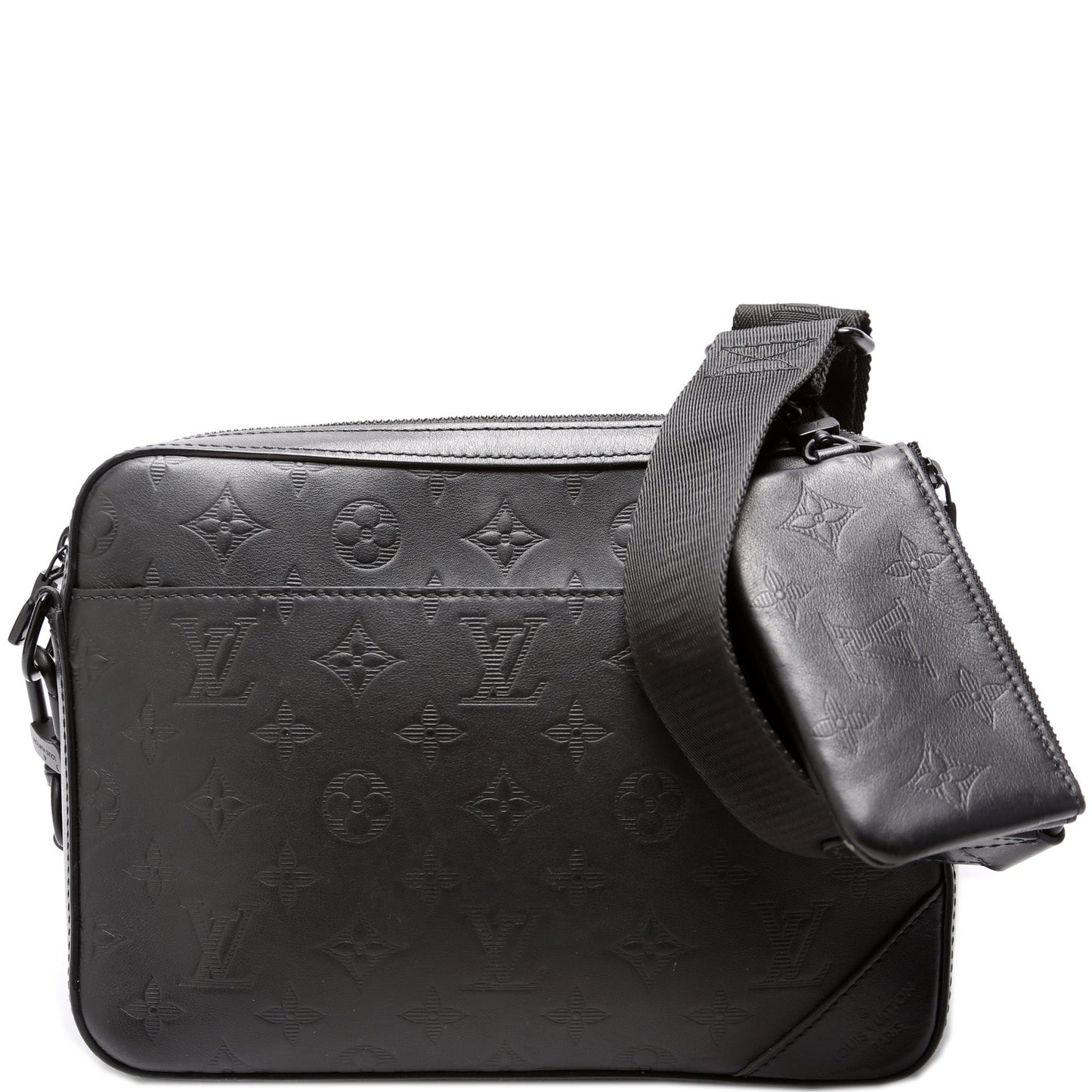 Louis Vuitton Duo Messenger Shadow Monogram Leather Crossbody Bag Leather 2