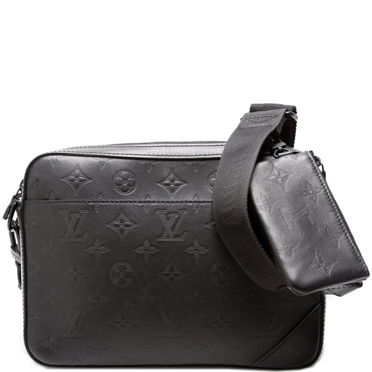 Louis Vuitton Duo Messenger Shadow Monogram Leather Crossbody Bag Leather 2