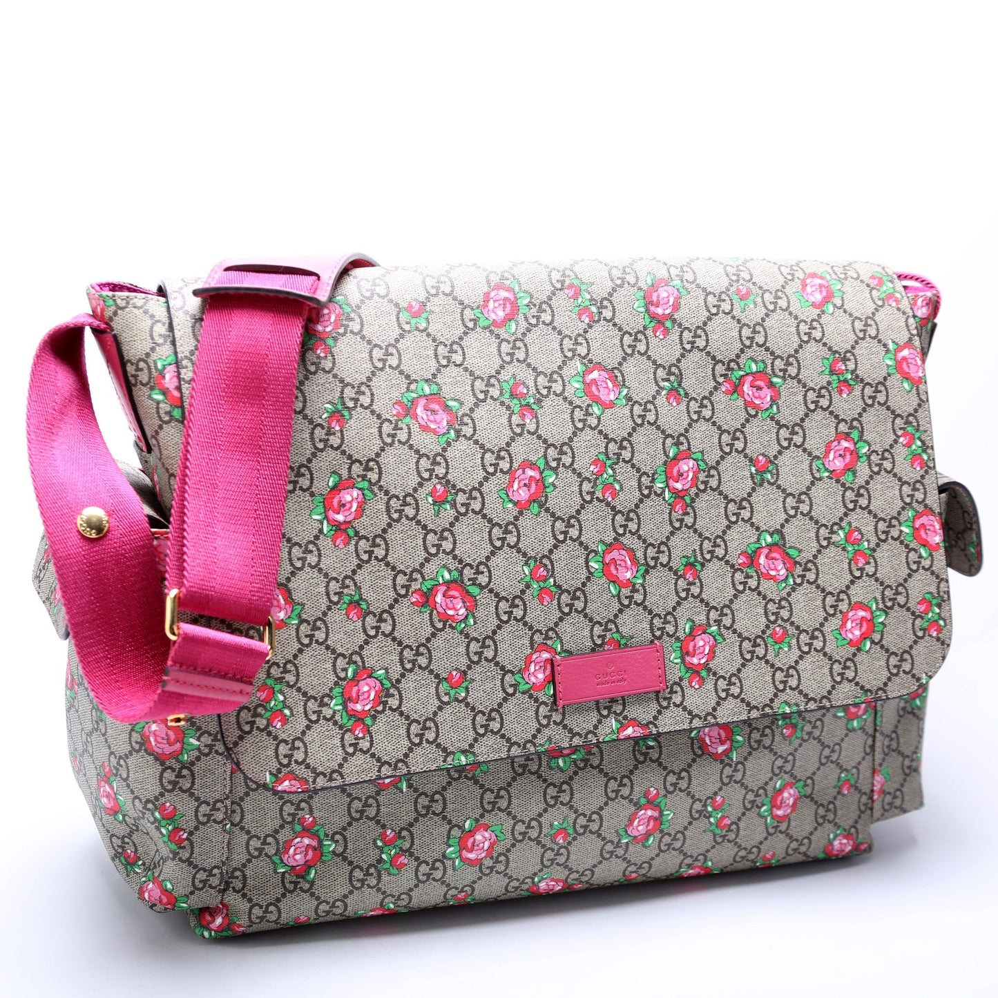 Gucci GG Plus Rose Bud Diaper Travel Bag