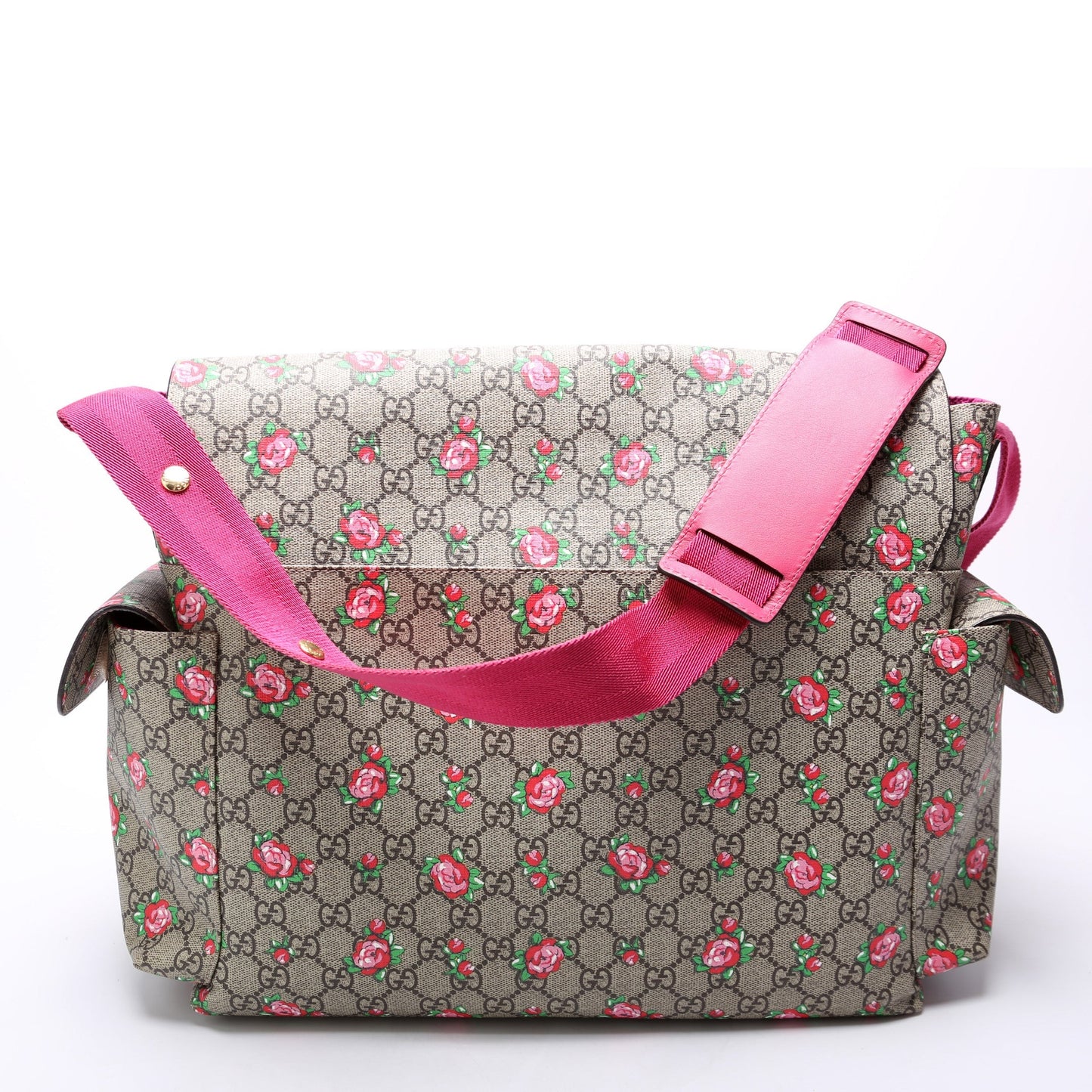 Gucci GG Plus Rose Bud Diaper Travel Bag