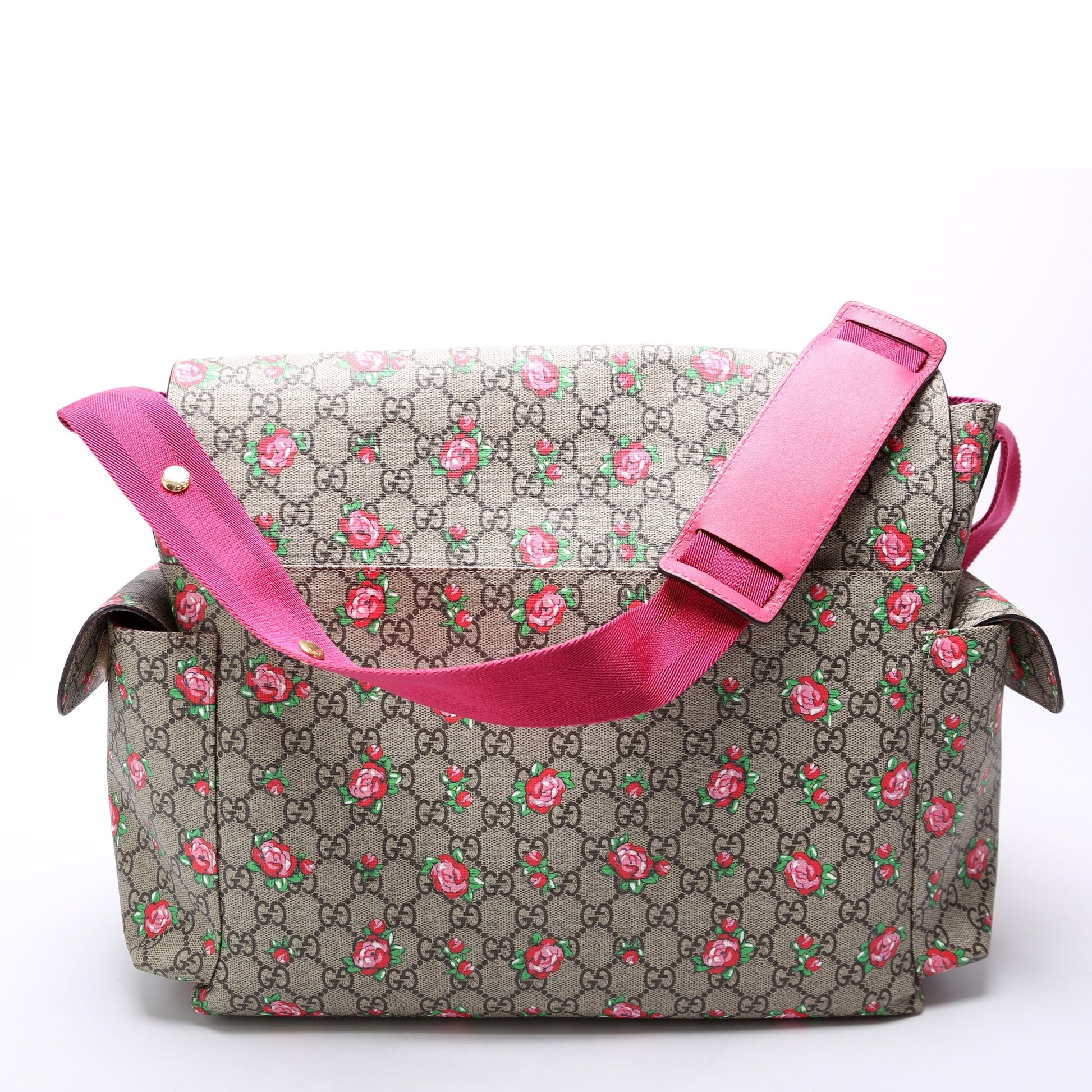 Gucci GG Plus Rose Bud Diaper Travel Bag