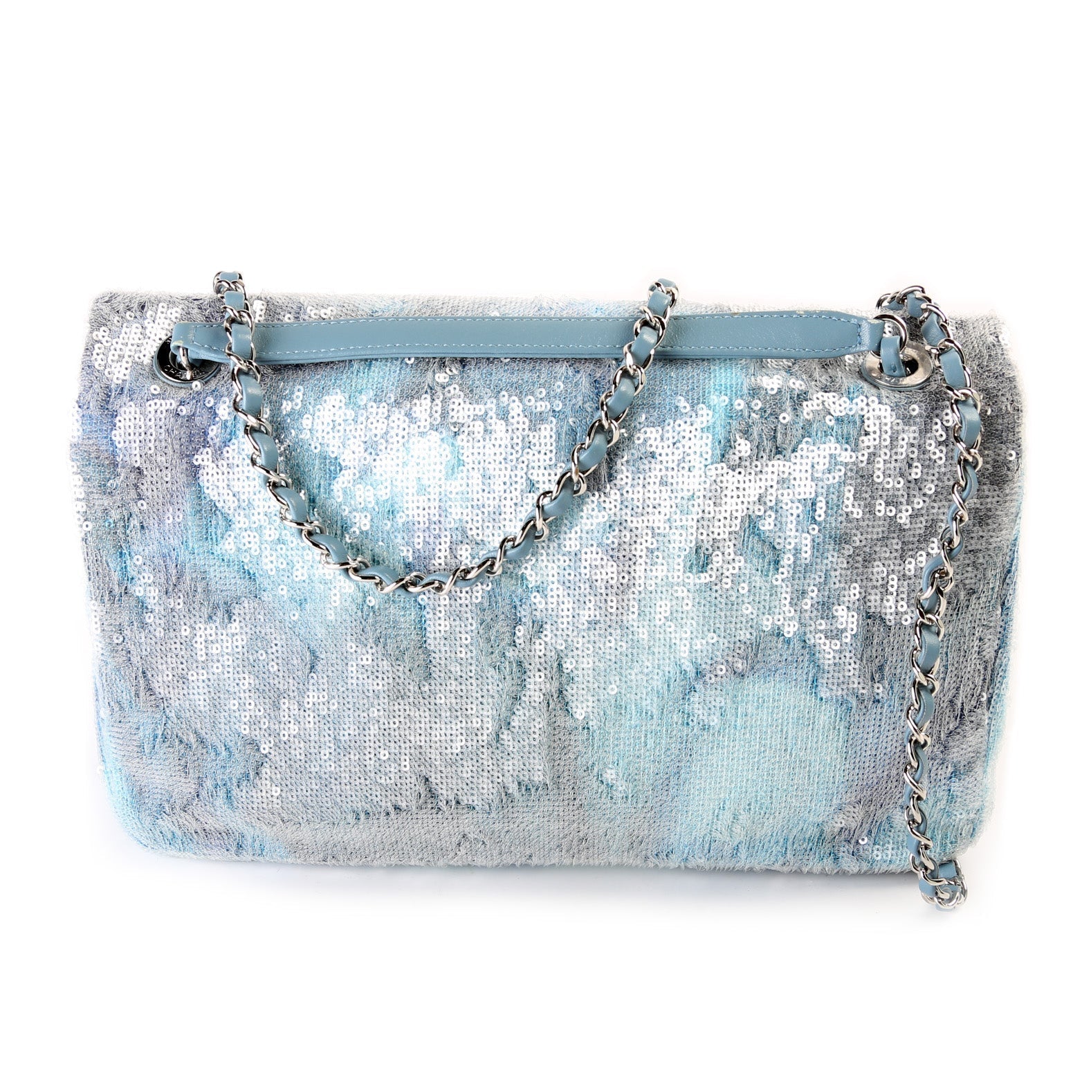 Chanel Waterfall Sequin Single Flap 25M Handbag