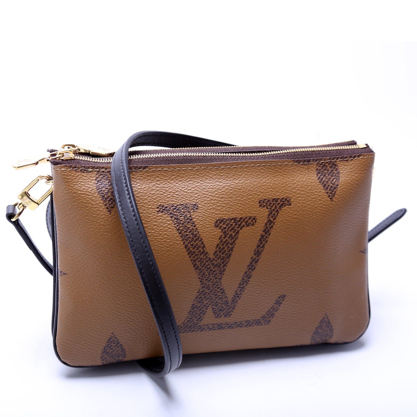 Louis Vuitton Double Zip Pochette Giant Reverse Monogram Clutch Bag Monogram 5