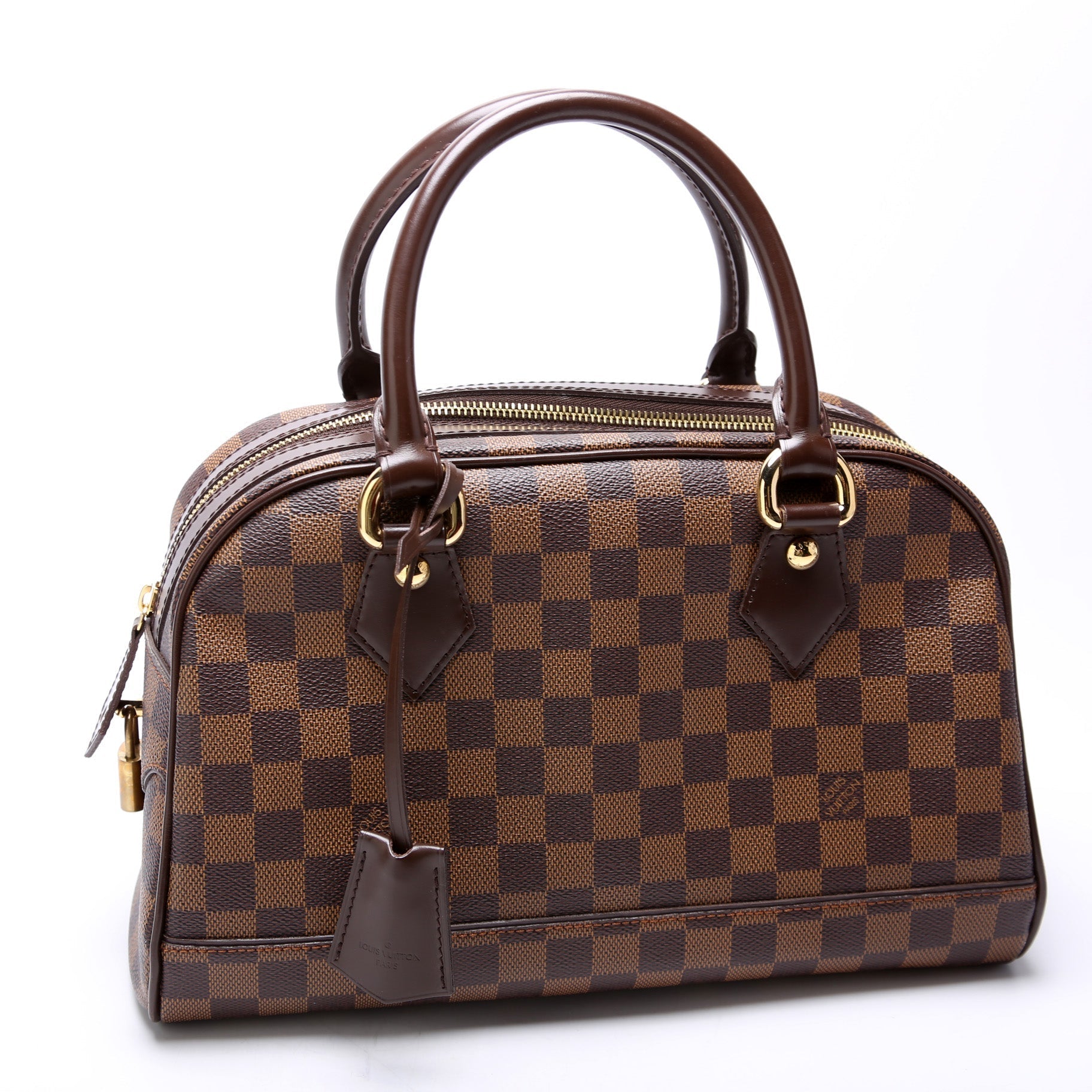 Louis Vuitton Duomo Top Handle Ebene Damier Handbag