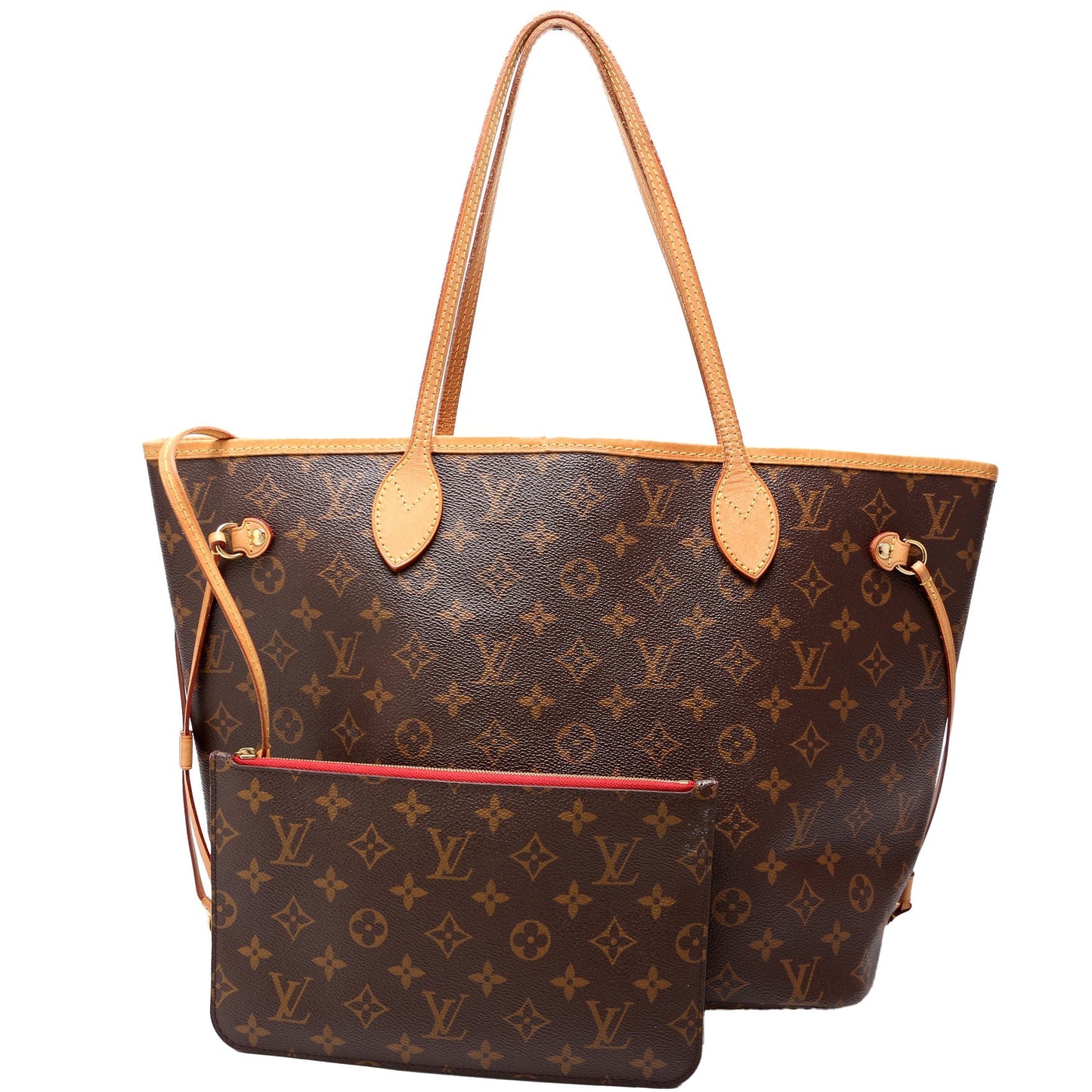Louis Vuitton Neverfull w MM Monogram Wallet Case Monogram 30