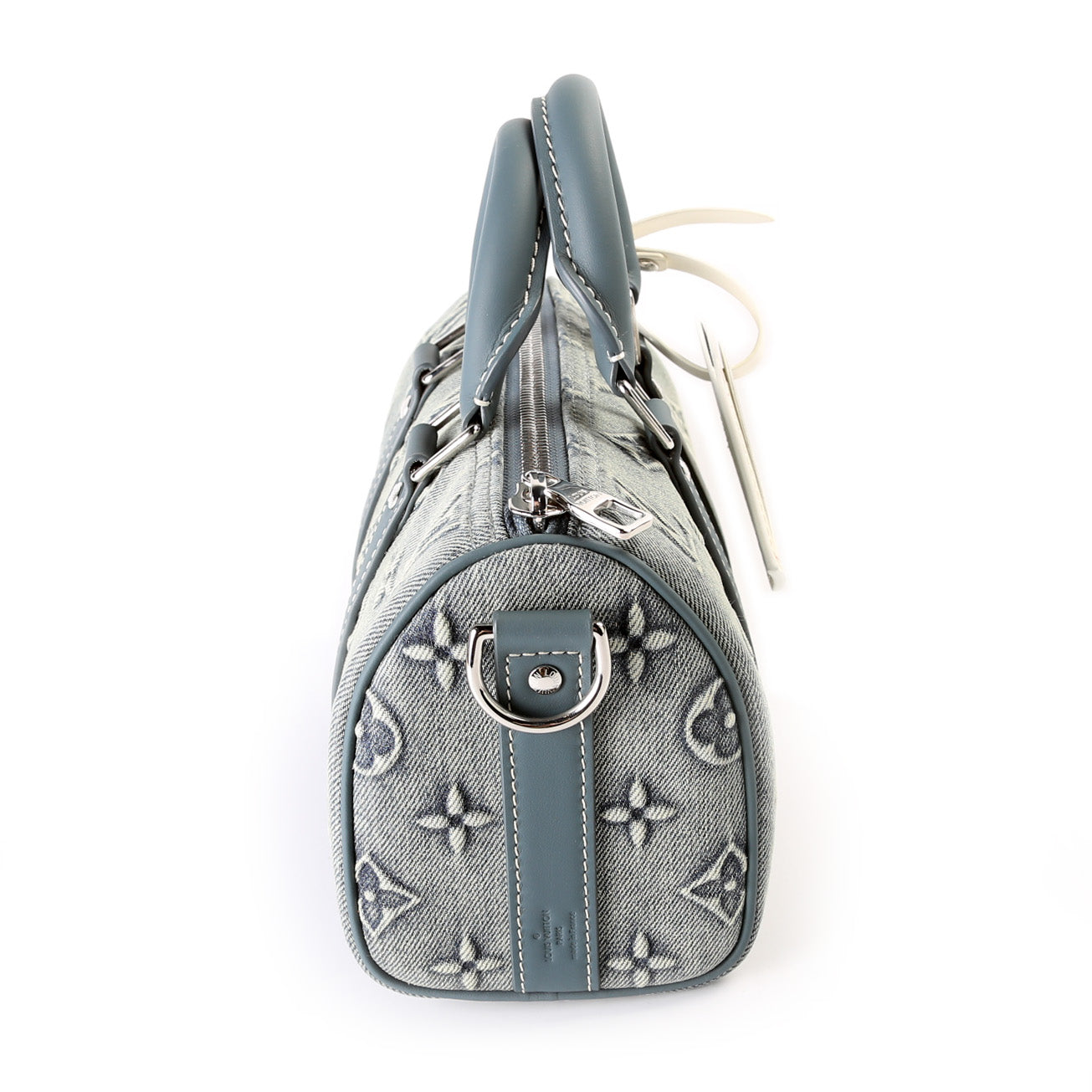 Louis Vuitton Keepall 25 W Denim Monogram Travel Bag Monogram 1