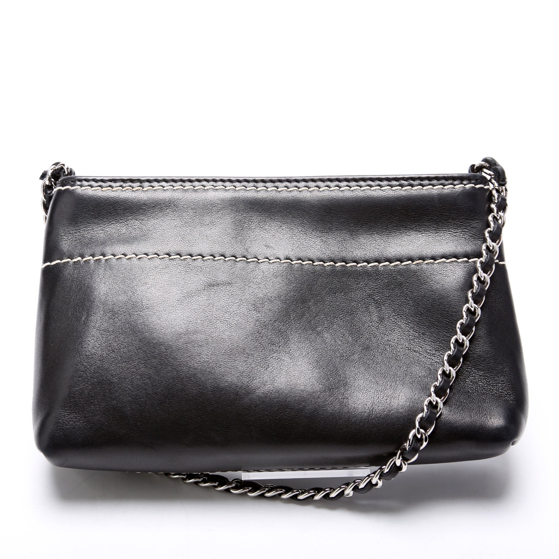 Chanel Lax Pochette Lambskin 8M Clutch Bag