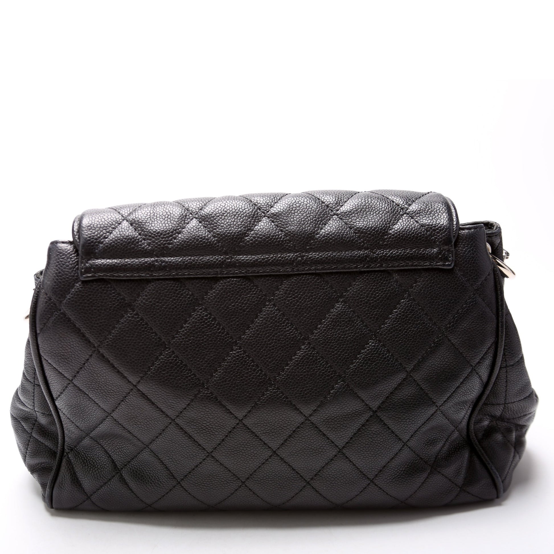 Chanel Timeless CC Accordion Flap Quilted Caviar Handbag Caviar 12M