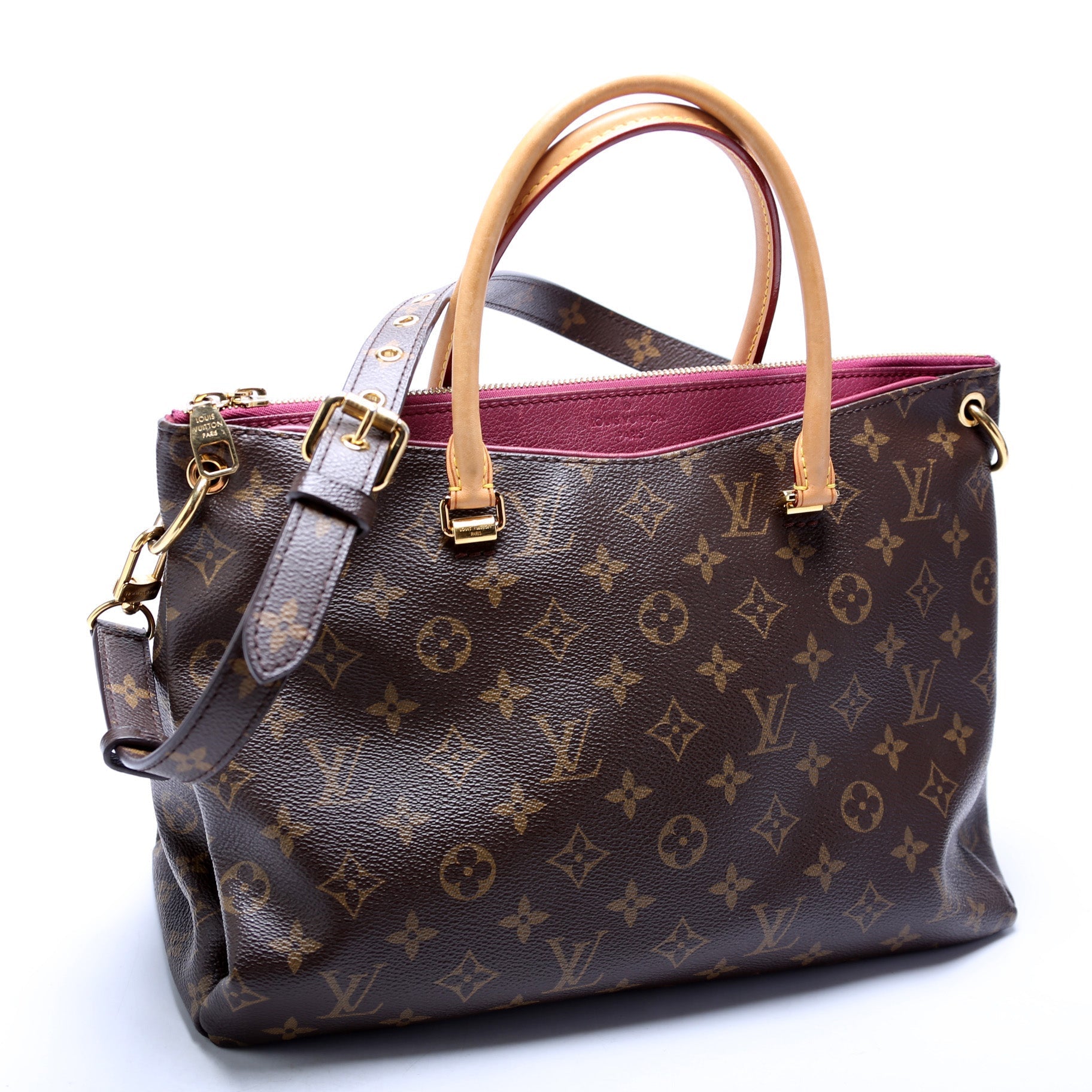 Louis Vuitton Pallas Side Monogram Canvas Tote Bag Side 5