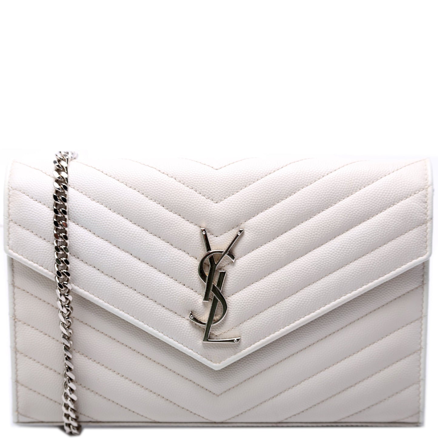 YSL Saint Laurent Grain De Wallet Bag Chain Travel Bag